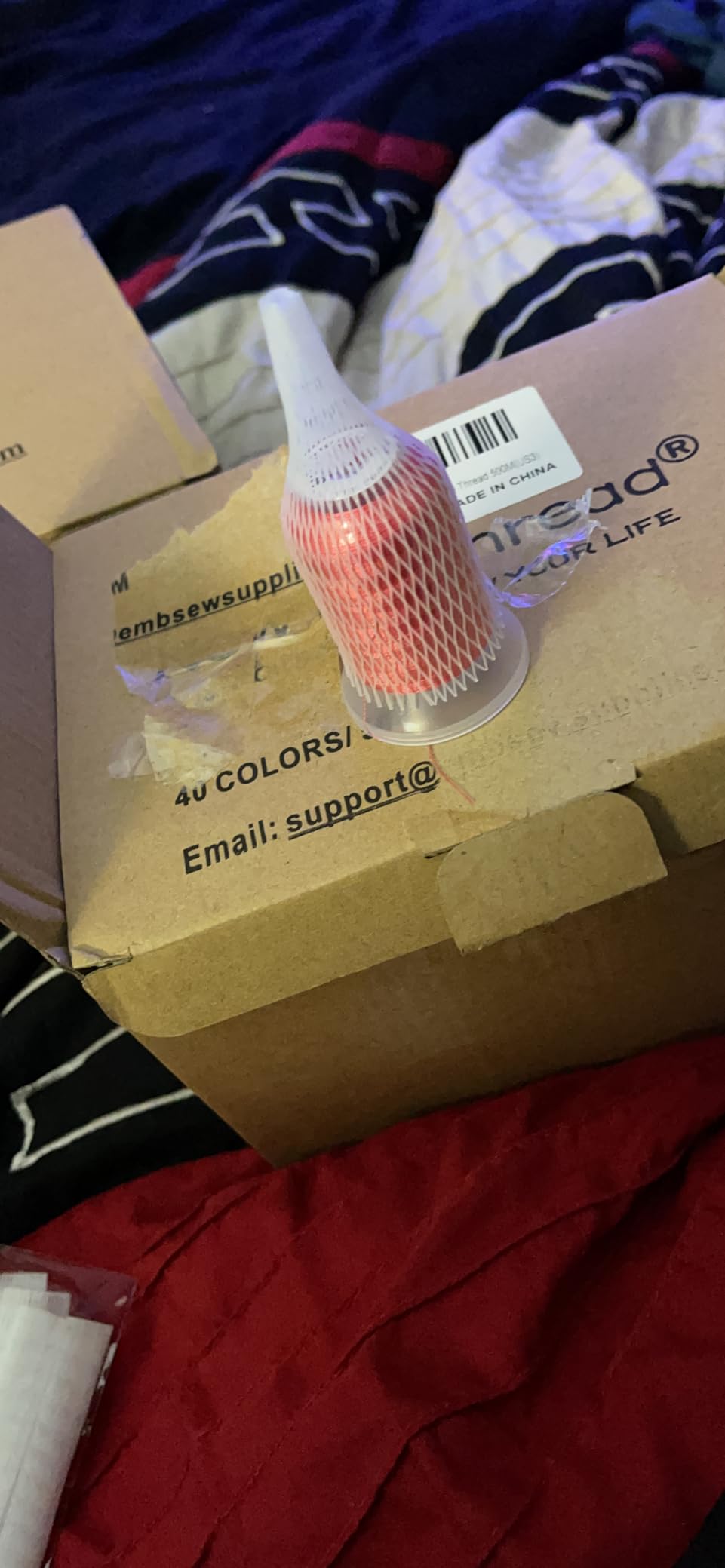 40 Spools Polyester Machine Embroidery Thread Kit customer photo 1