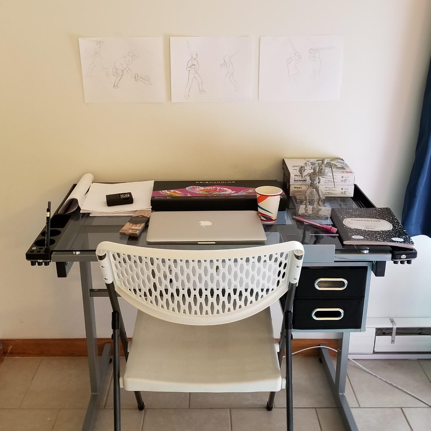ZENY Glass Drafting Table for Artists customer photo 2