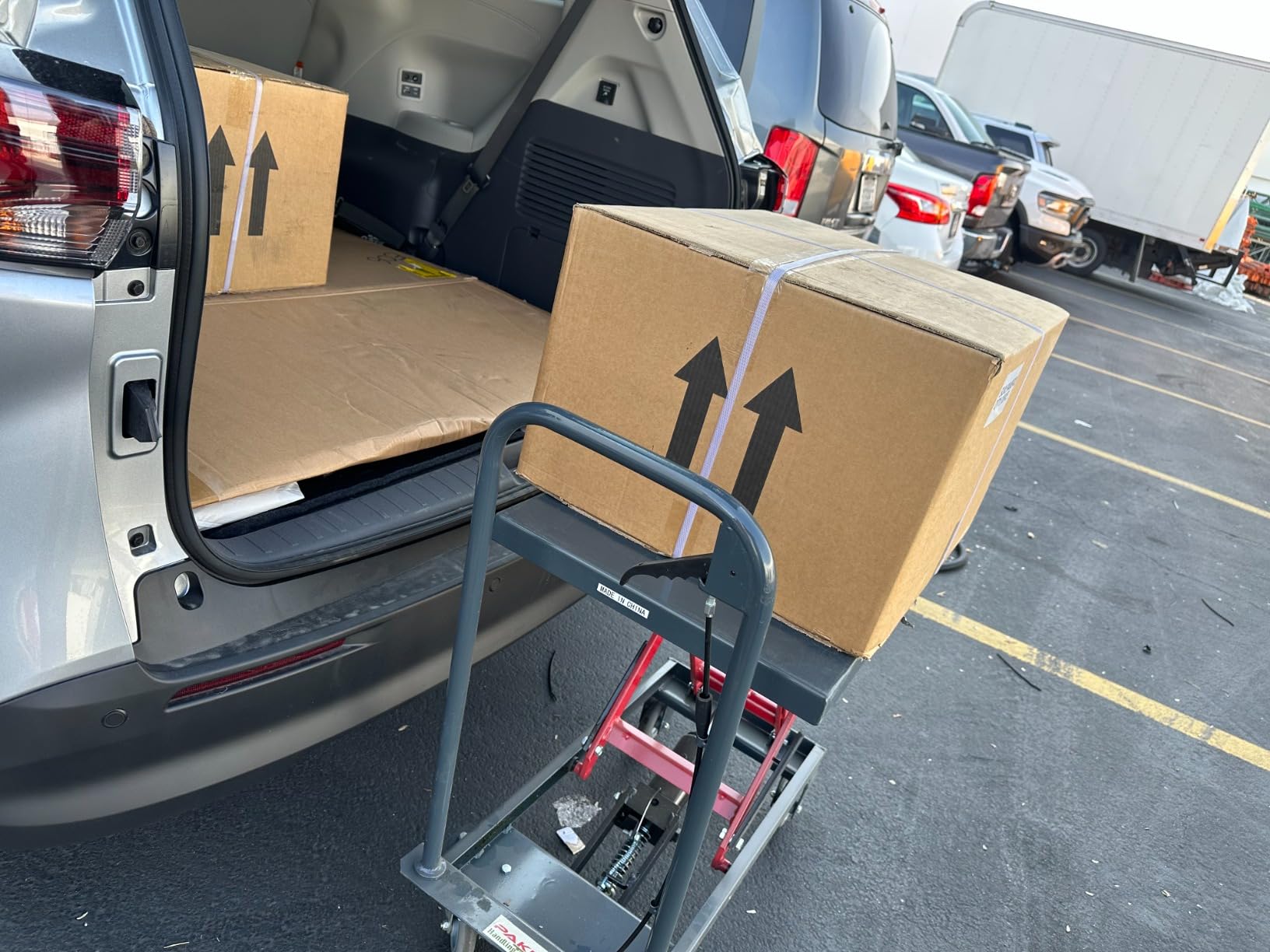 Hydraulic Scissor Lift Table Cart, 500 lb. Cap, 27.75