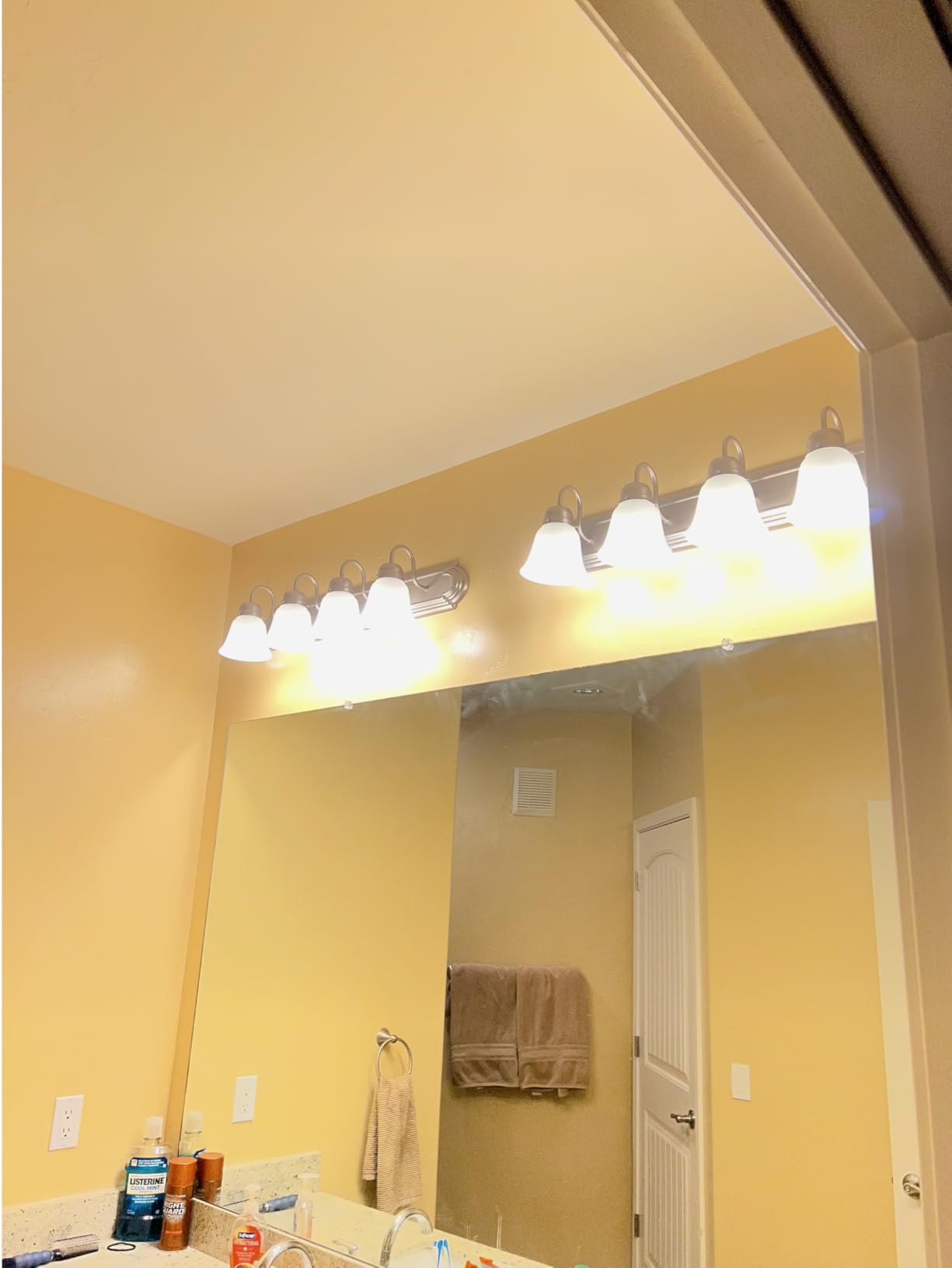 Kichler 3-Light Bathroom Vanity Light, Brushed Nickel customer photo 2
