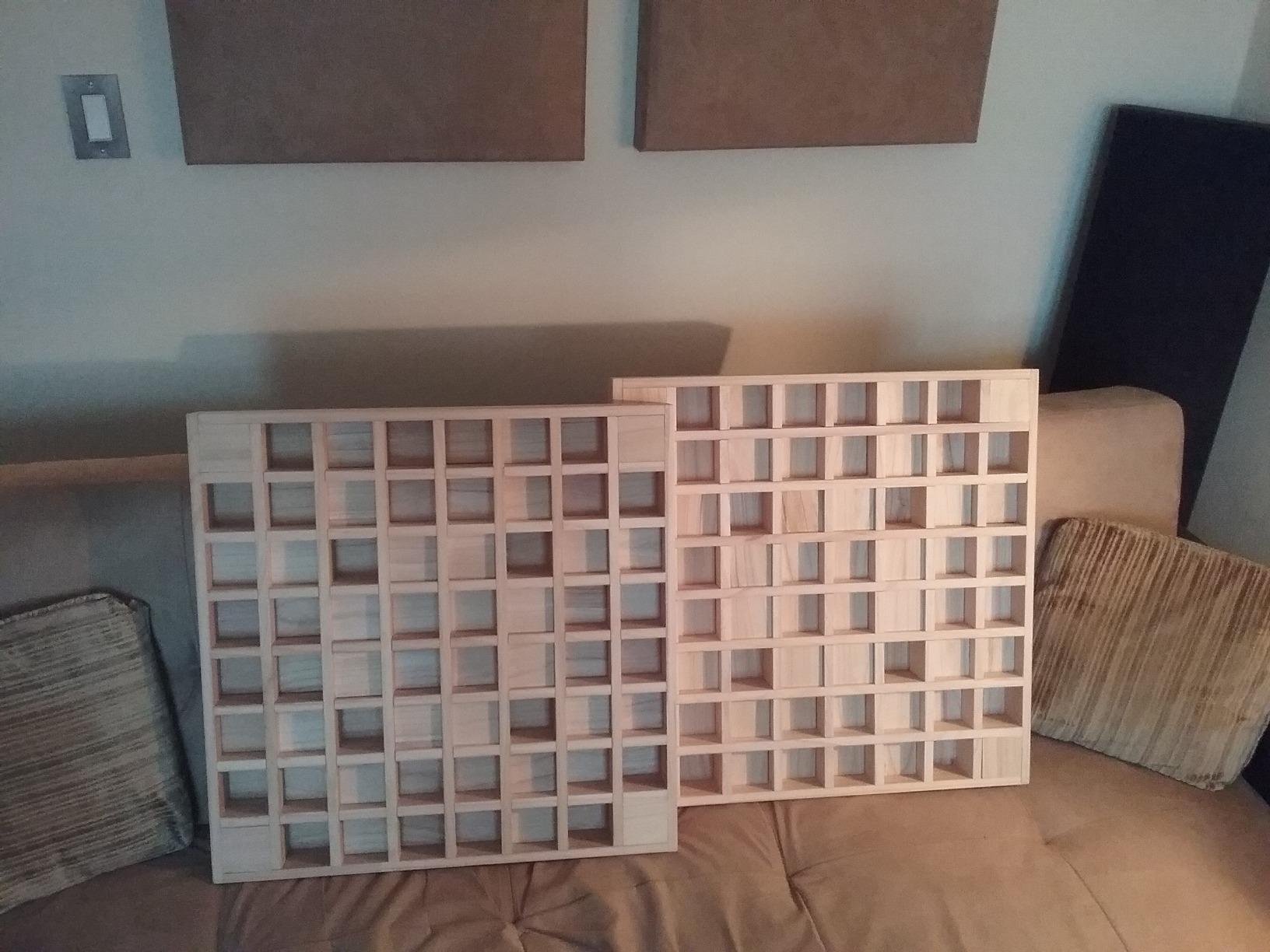 BXI Wood Sound Diffuser - 24 X 24 X 2.8 Inches Thick Acoustic Diffusion Panels Add Listening Room Musical Liveliness, Quadratic Residue Diffusor for Wall and Ceiling Acoustical Treatment (2D) customer photo 2