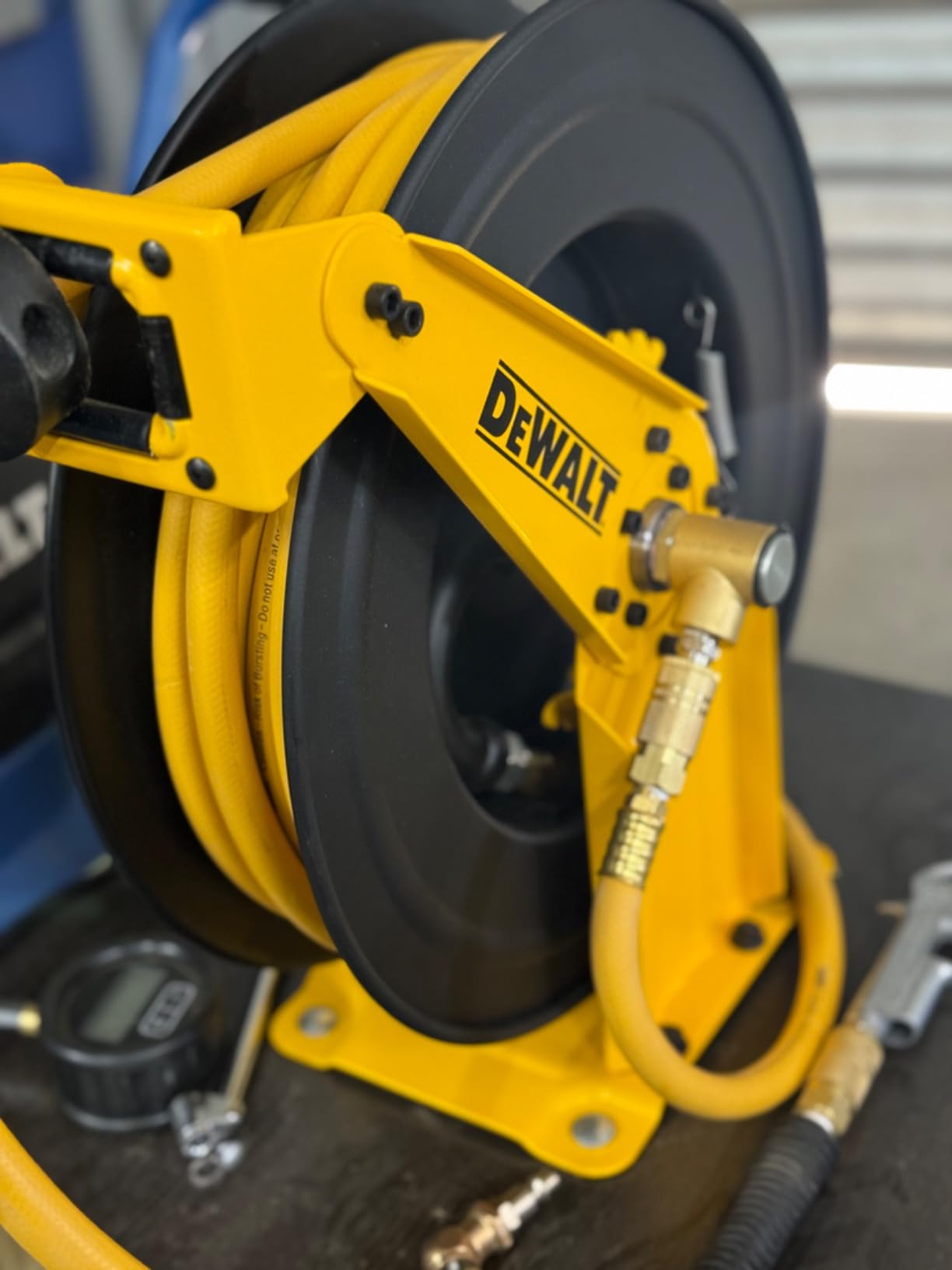 DeWalt DXCM024-0343 Double Arm Hose Reel with 3/8” x 50’ Premium Rubber Hose customer photo 1