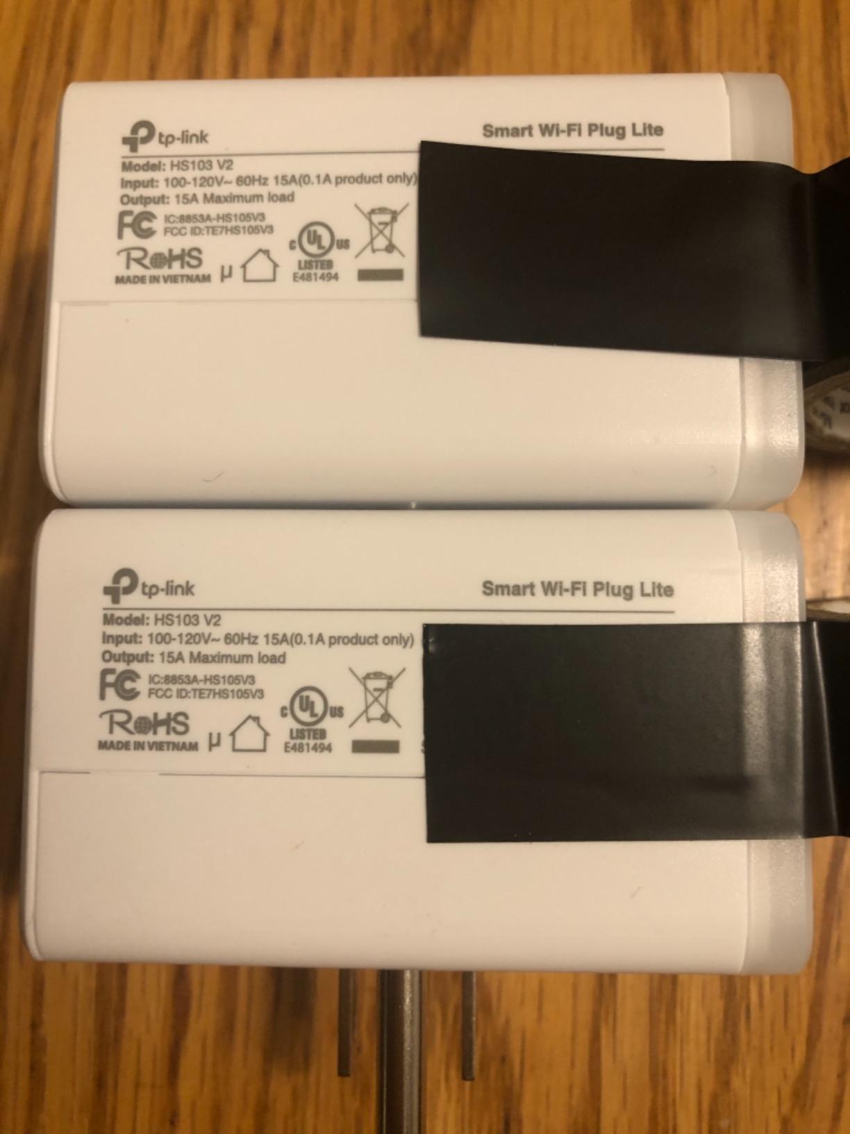 Kasa Smart Plug HS103P2, Wi-Fi Outlet Works with Alexa, 2-Pack customer photo 1