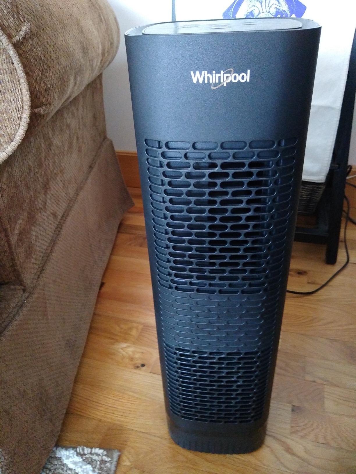Whirlpool, WPT60B Whispure True Hepa Air Purifier, Activated Carbon Advanced Anti-Bacteria, Ideal for Allergies, Odors, Pet Dander, Mold, Smoke, Wildfire, and Germs, Medium, Black customer photo 1