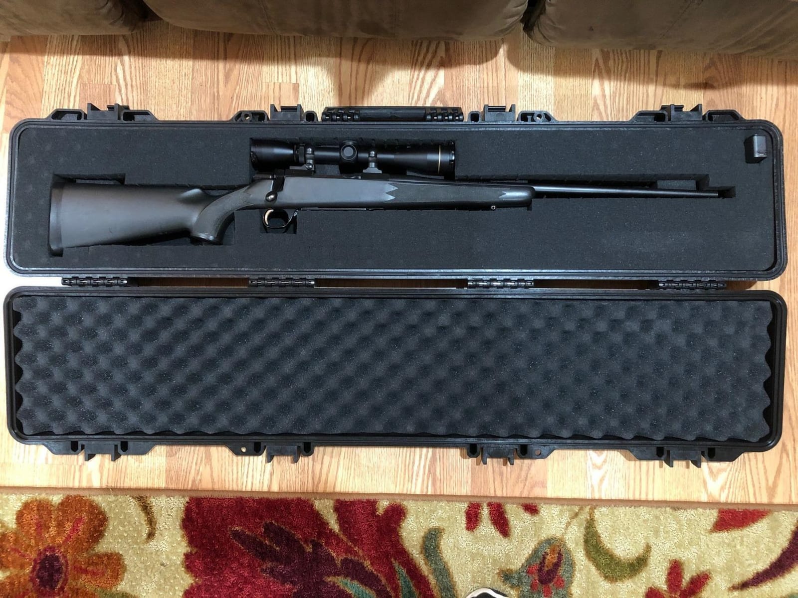 Merdia Gun Case Precision Hard Locking Rifle Cases Ultra Protective Case Intensive Convoluted Foam Shot Gun Case | AR Accessories | Rifle Bag | Hard Gun Cases for Rifles | Shotgun Case customer photo 1
