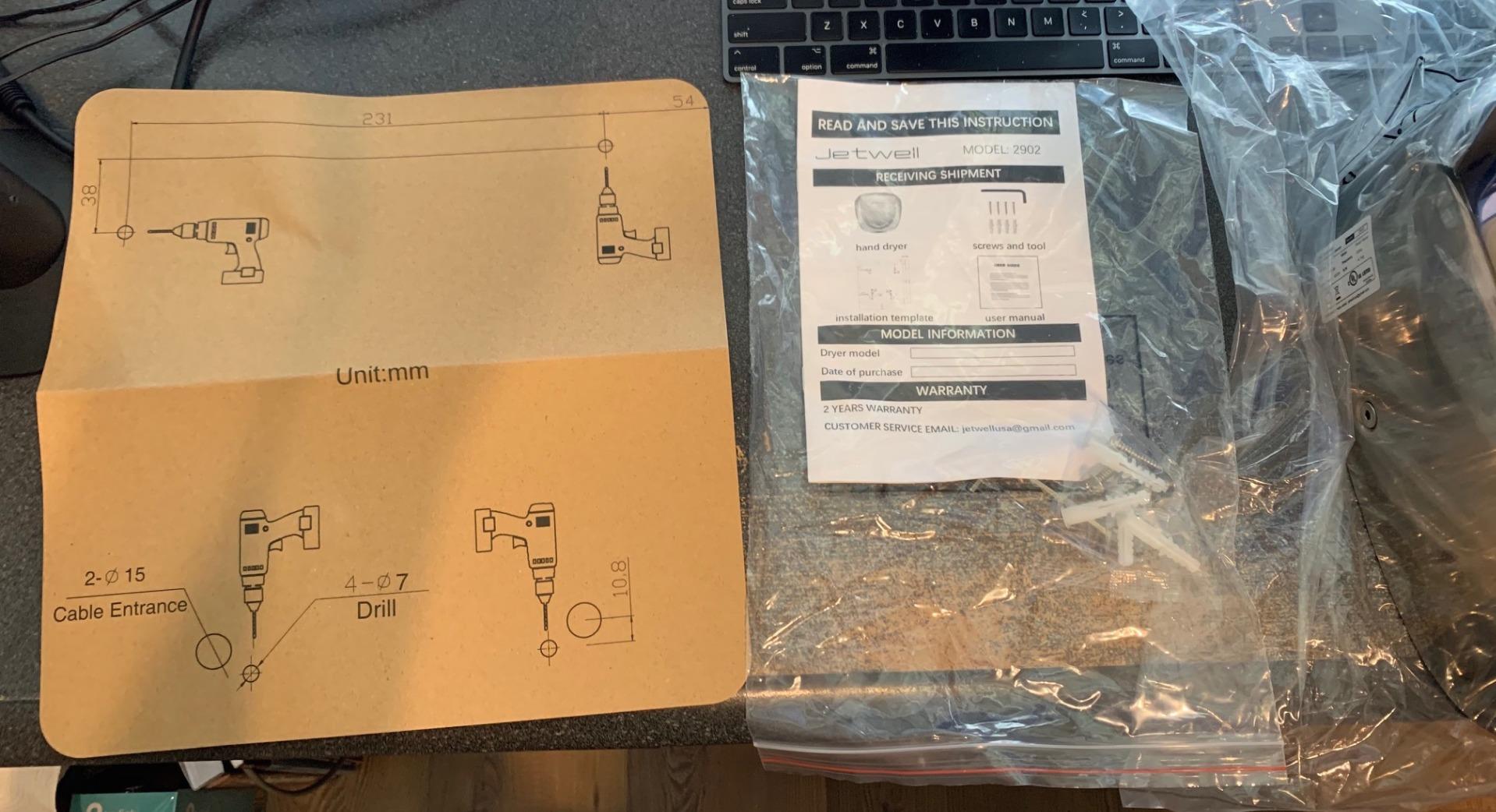 JETWELL 2 Pack UL Certified Commercial Hand Dryer with HEPA Filter JW2902 customer photo 1
