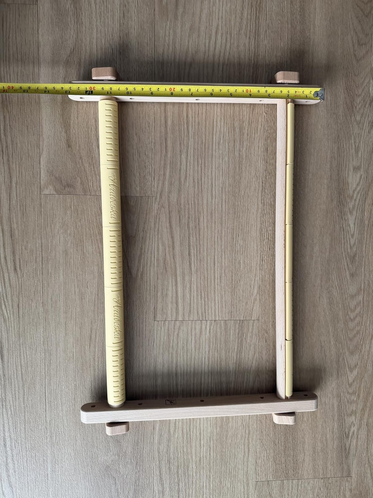 Needlepoint Embroidery Tapestry Scroll Frame Made of Organic Beech, Wooden Cross Stitch Frame, Needlepoint Holder, Stitching Frame (15.7