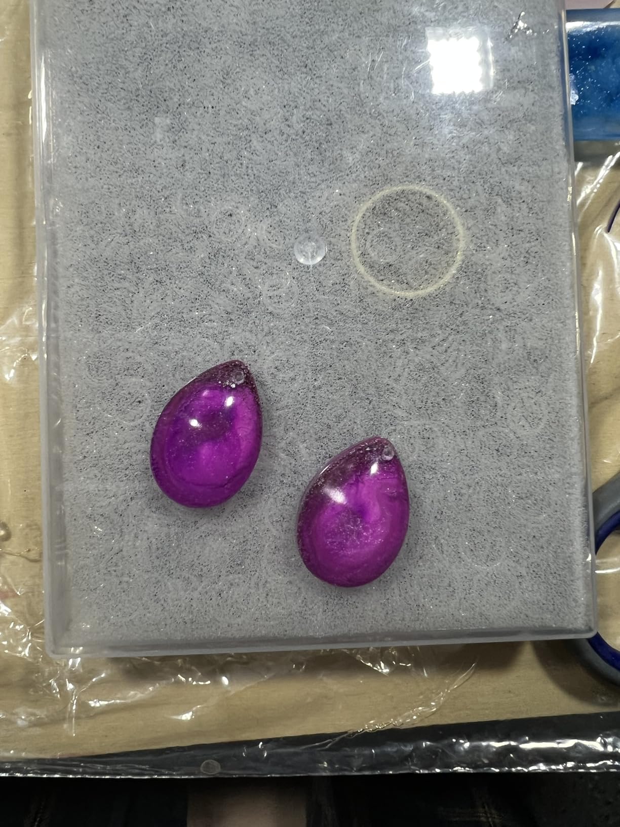 ScivoKaval Cabochon Gem Jewelry Silicone Mold Oval Teardrop Square Heart Round Shapes for Polymer Clay Crafting Resin Epoxy Pendant Earrings Making Casting DIY Craft Mold 29 Design 58 Cavity Large customer photo 1