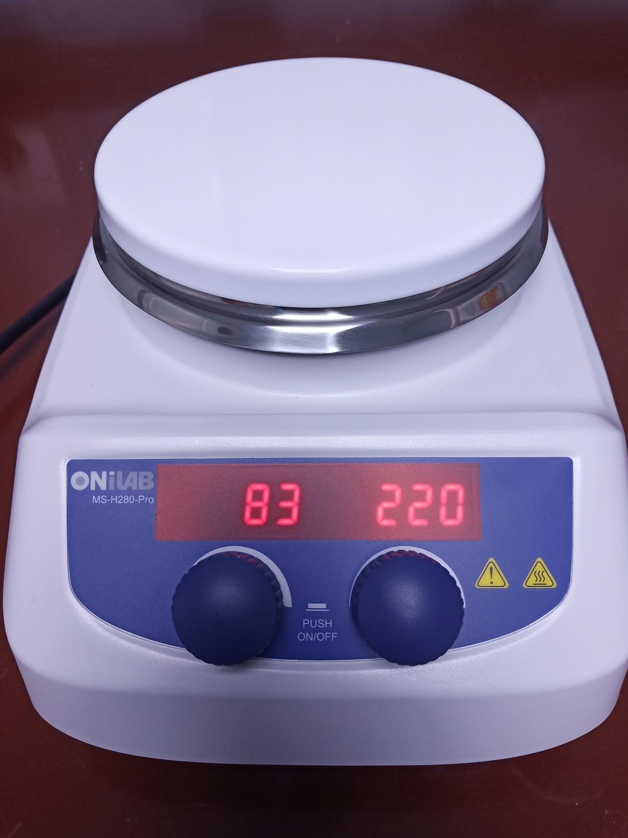 ONiLAB Magnetic Hotplate Stirrer, 5-inch, 280℃ LED Digital, 200-1500RPM, 3L customer photo 2
