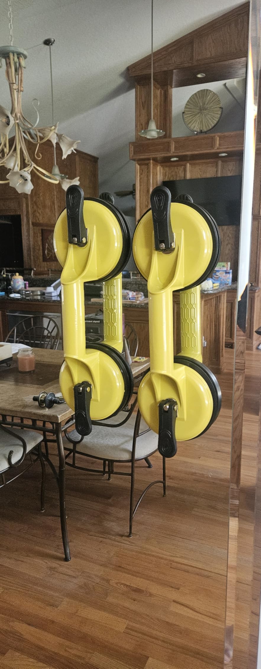 FCHO Glass Suction Cups Heavy Duty for Tile Glass Lifting 2 Pack Yellow customer photo 2