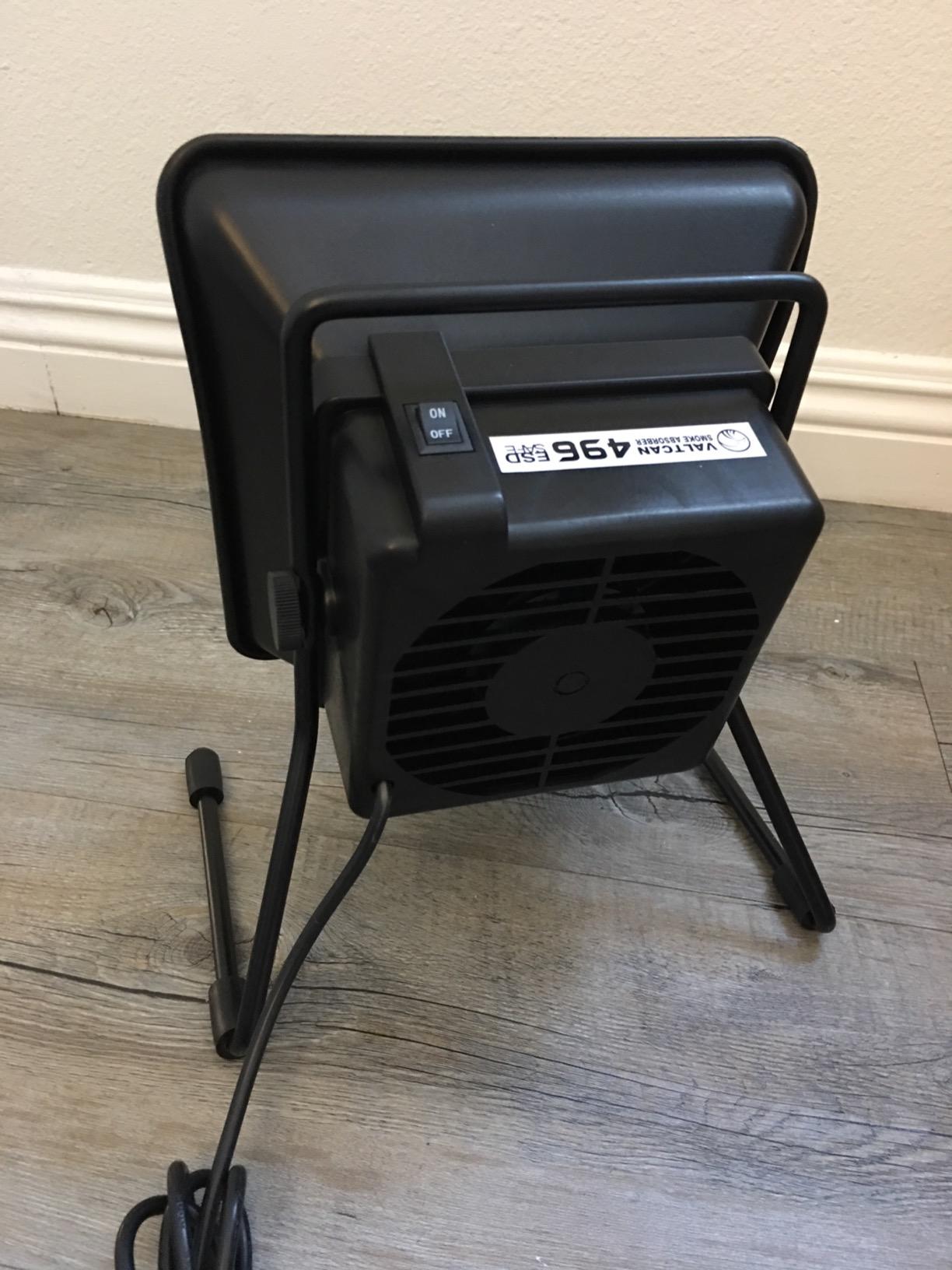 Valtcan Solder Fume Extractor Fan Smoke Absorber with 3 Activated Carbon Filters, Adjustable Tilt Low Noise ESD-Safe for Soldering Station Workbench customer photo 2