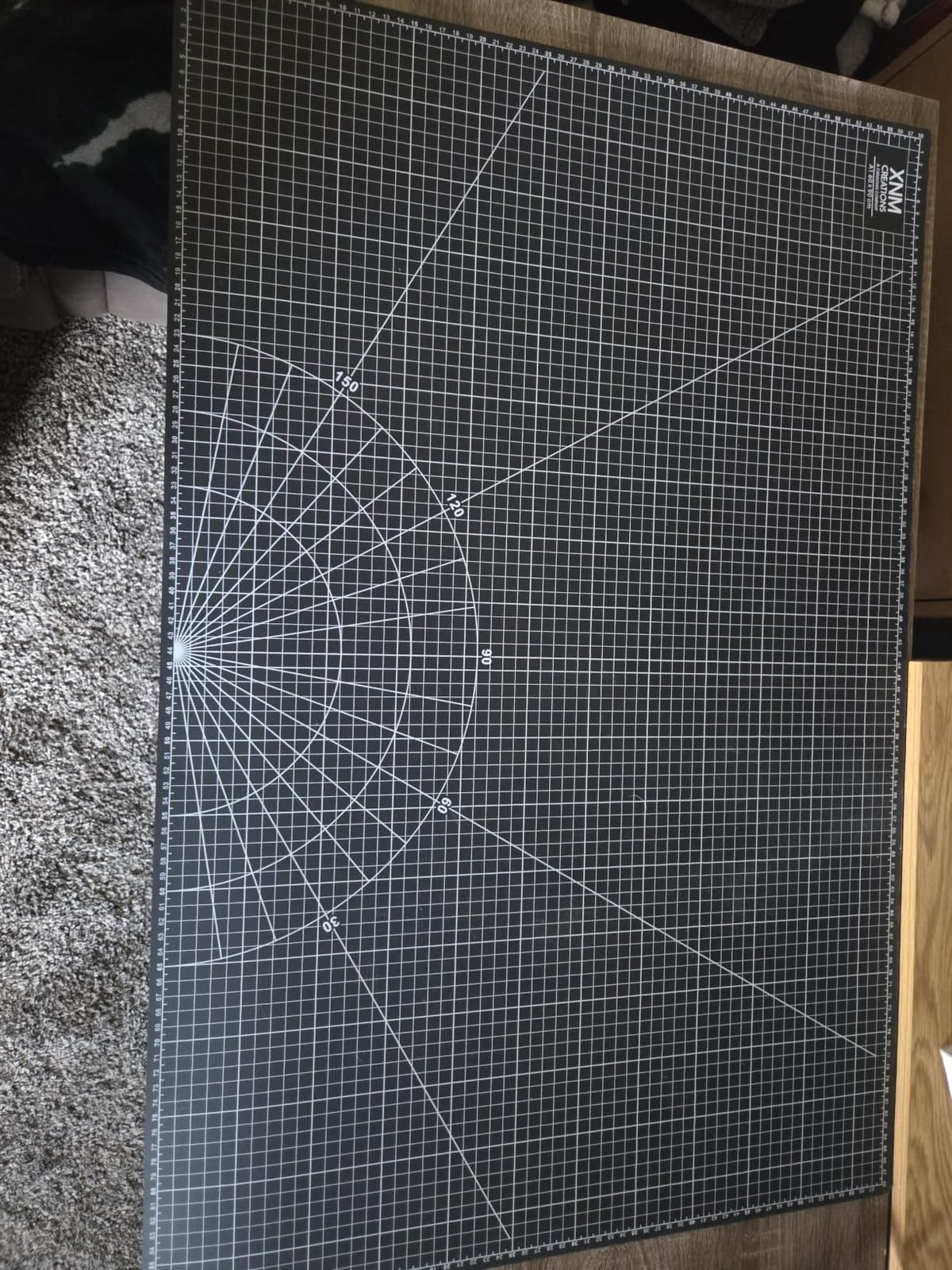 XNM Premium Self Healing Cutting Mat - 24 Inches by 36 inches - A1, 3 Layer Quality PVC Construction - Dual Sided, Imperial and Metric Grid Lines - Perfect for Cutting, Sewing, and Crafts customer photo 2