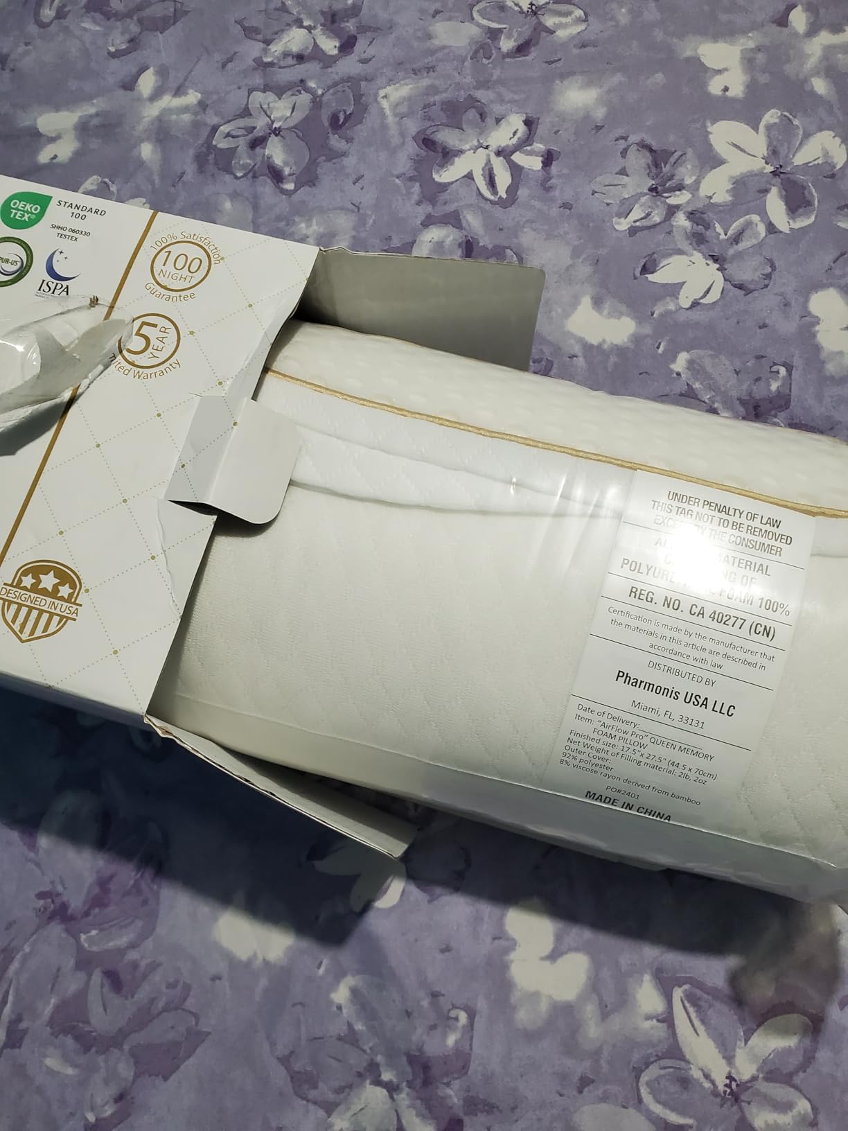 Royal Therapy Queen Memory Foam Pillow, Adjustable Shredded Odor-Free Pillow for Neck & Shoulder Pain Relief, Support for Back, Stomach, Side Sleepers, CertiPUR-US customer photo 2