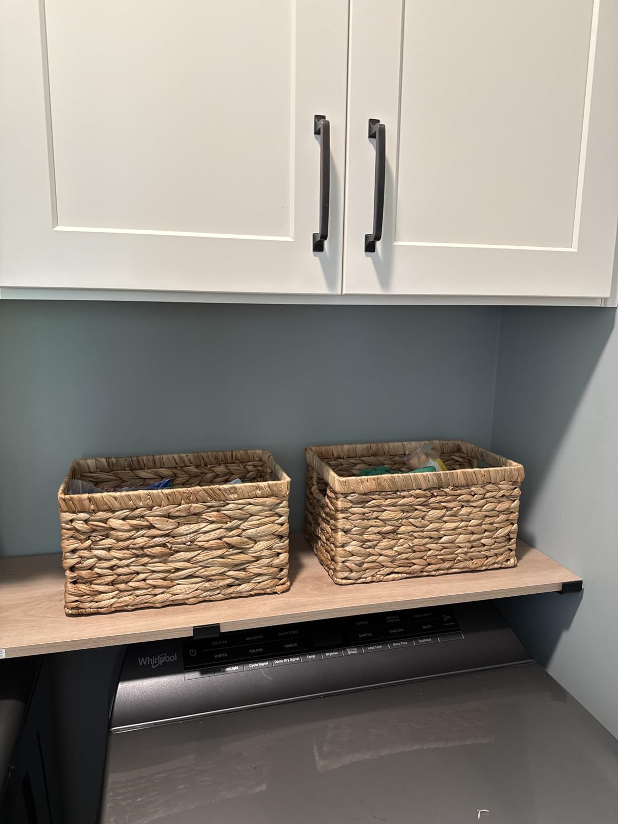 StorageWorks Wicker Baskets, Wicker Storage Baskets for Shelves, 2-Pack customer photo 2