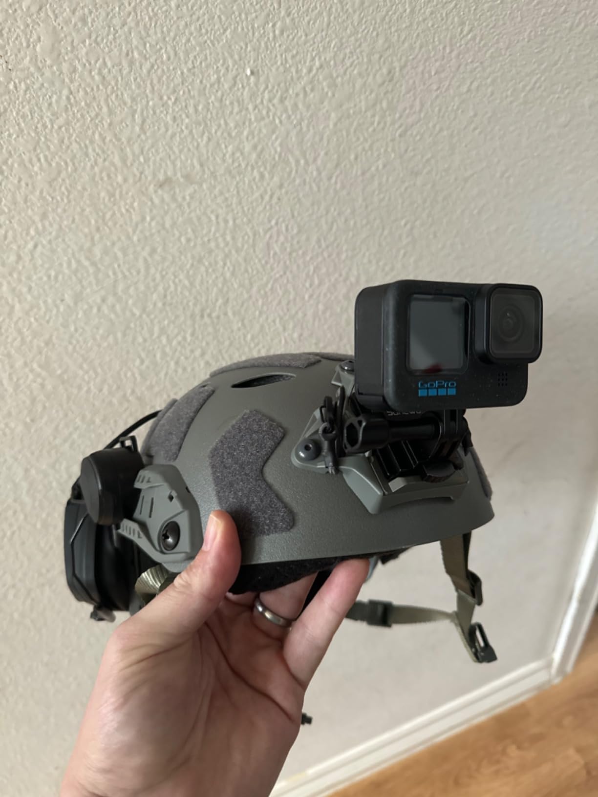 Aluminum NVG Helmet Mount, Tactical Helmet NVG Mount Compatible with GoPro Hero 13/12/11/10/9/8, DJI Osmo Action 6/5 Pro/4/3, Nano, Insta360, AKASO and Most Action Cameras customer photo 1