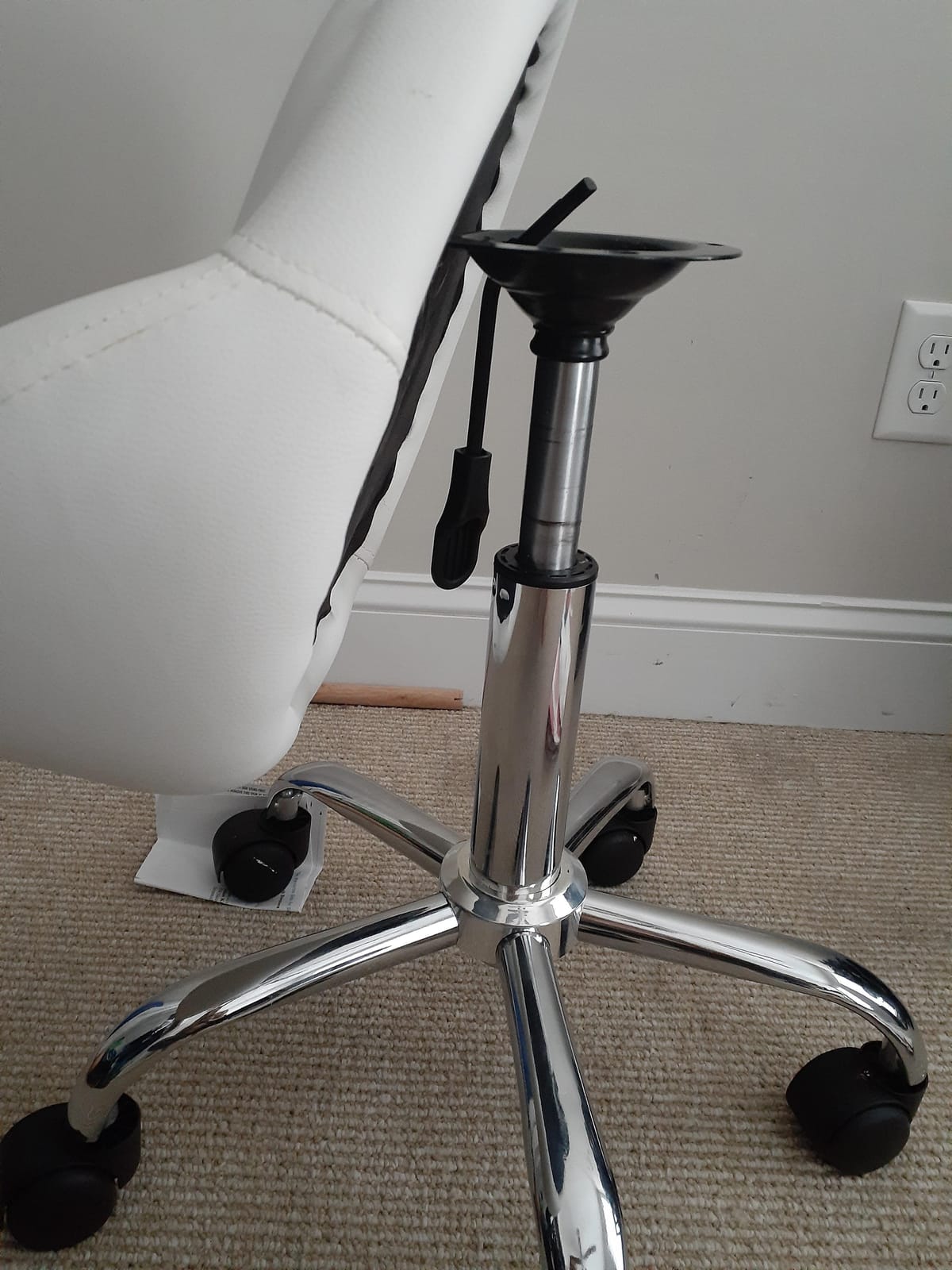 Nova Microdermabrasion Rolling Stool with Wheels Swivel Salon Stool Adjustable Drafting Tattoo Office Chair for Massage Bar Kitchen Spa Shop with Thick Cushion (White) customer photo 2