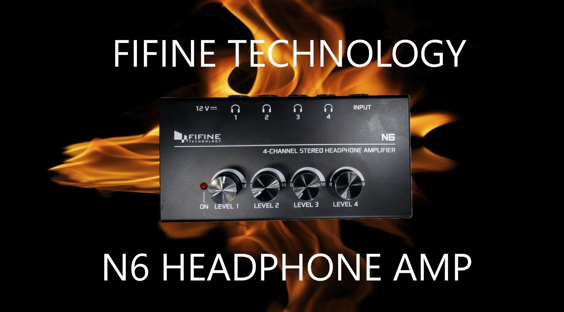FIFINE N6 4 Channels Metal Stereo Headphone Amplifier for Audio Mixer customer photo 1