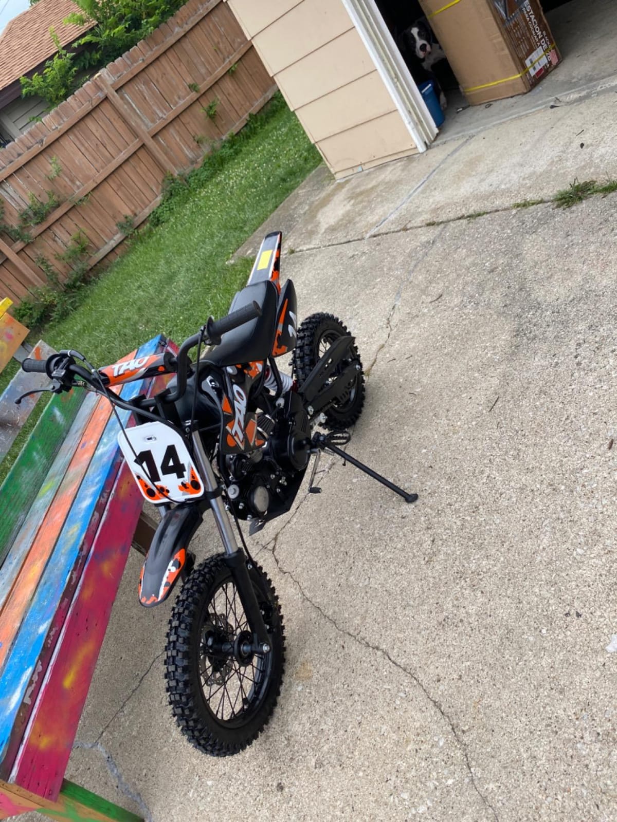 X-PRO 110cc Dirt Bike Kids Dirt Pitbike, Red customer photo 1