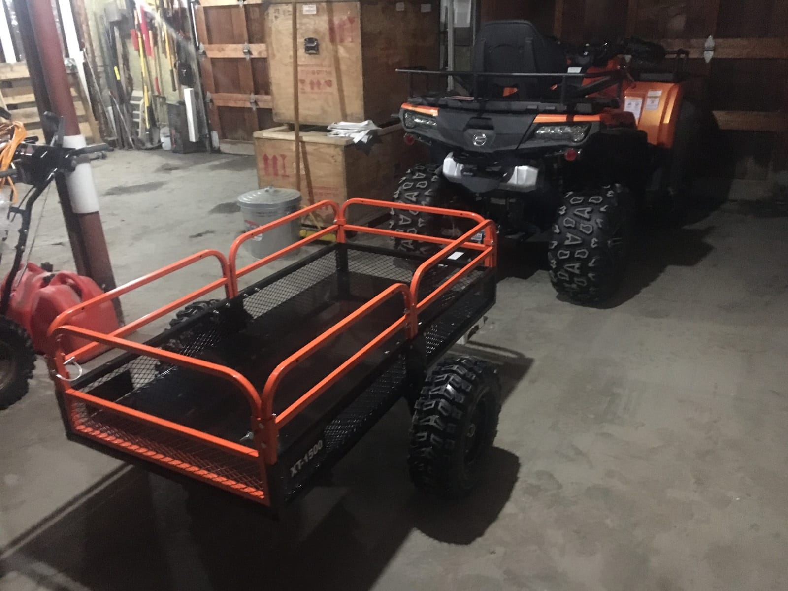 Impact Implements® 1500lb ATV/UTV/Tractor Cargo Trailer with Steel Floor customer photo 1