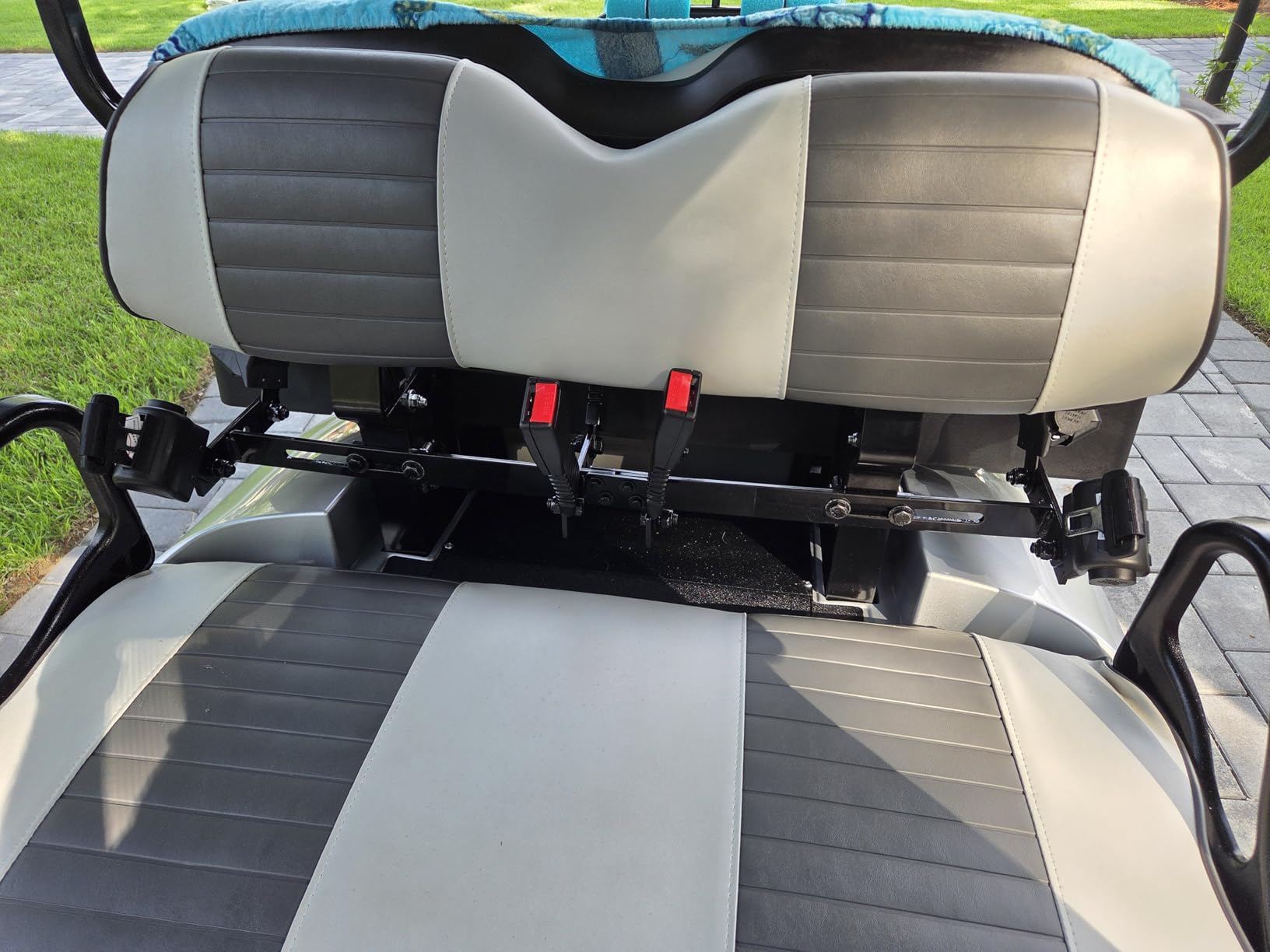 10L0L 4 Passenger (2+2) Golf Cart Seat Belt Kit for EZGO, Yamaha, Club Car, Fits Front Rear Seat, with Bracket customer photo 2