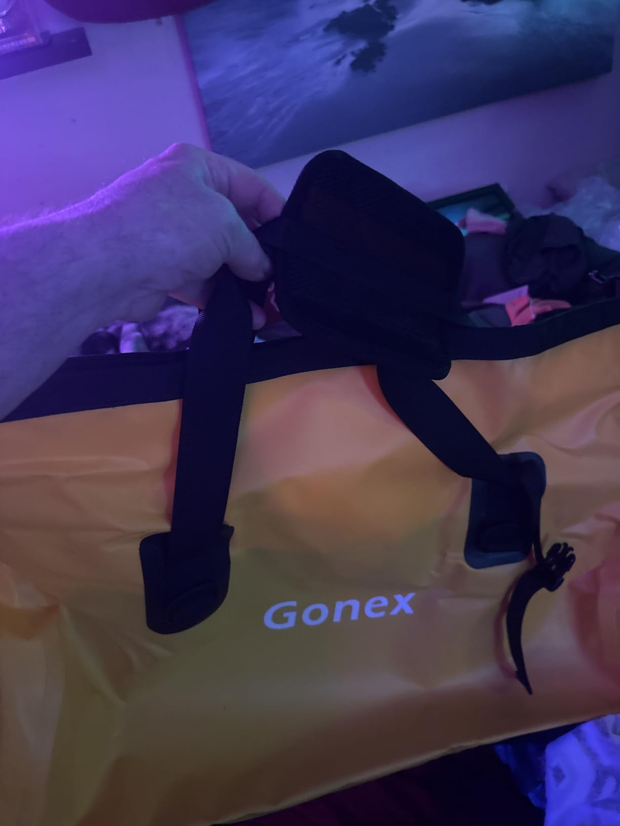 Gonex Waterproof Duffel Bag, 40L/60L/80L Roll-Top Travel Kayaking Dry Bag customer photo 1