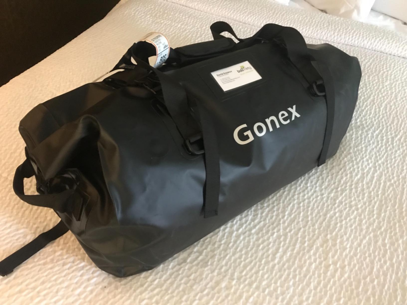 Gonex Waterproof Duffel Bag, 40L/60L/80L Roll-Top Travel Kayaking Dry Bag customer photo 2