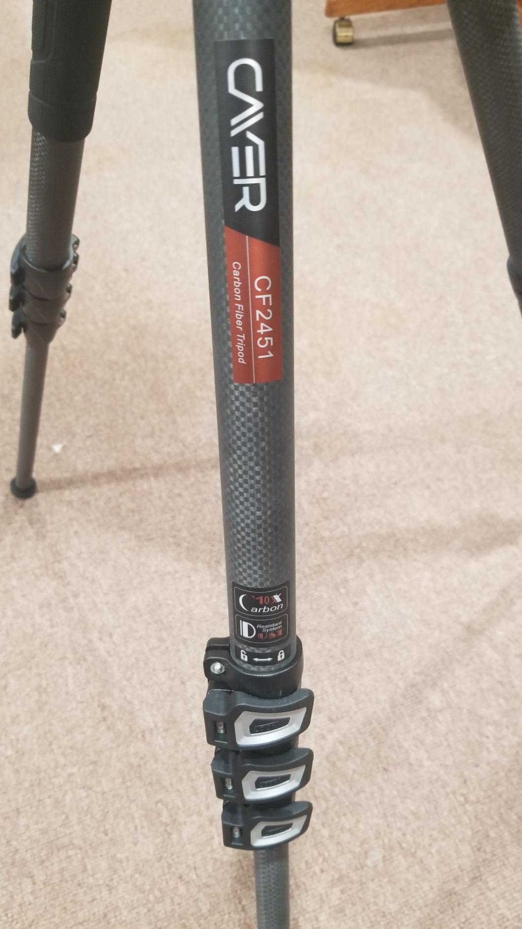 Cayer CF2451 Carbon Fiber Tripod, 75