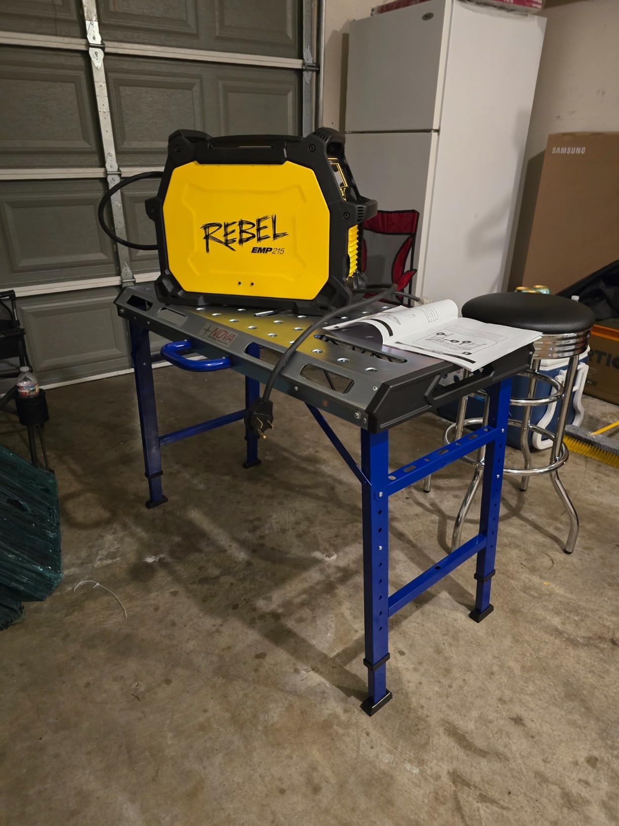 NOVA Heavy-Duty Welding Table with Folding Legs customer photo 2