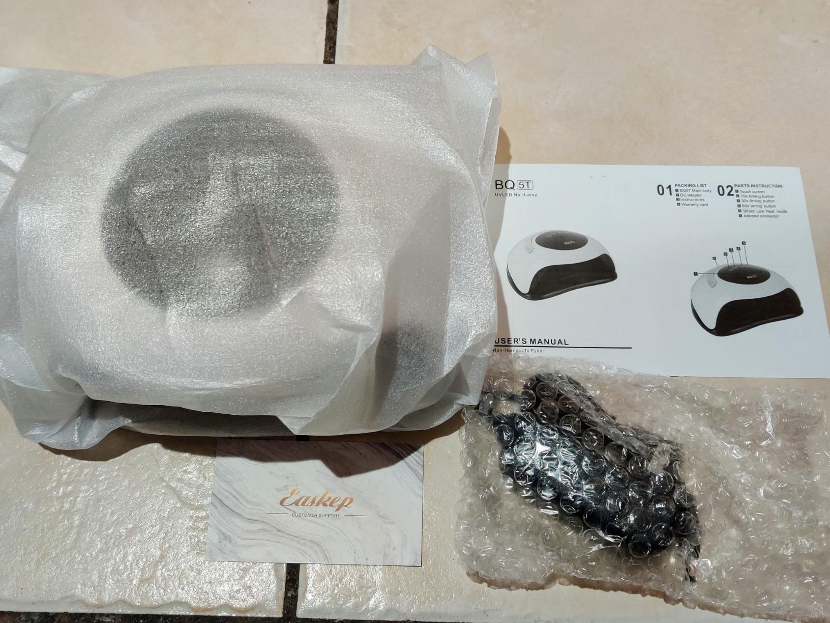 Easkep 120W UV Light for Nails - UV Nail Lamp with Gloves Kit Nail Dryer Lamp for Gel Nails Professional for Home and Salon customer photo 1