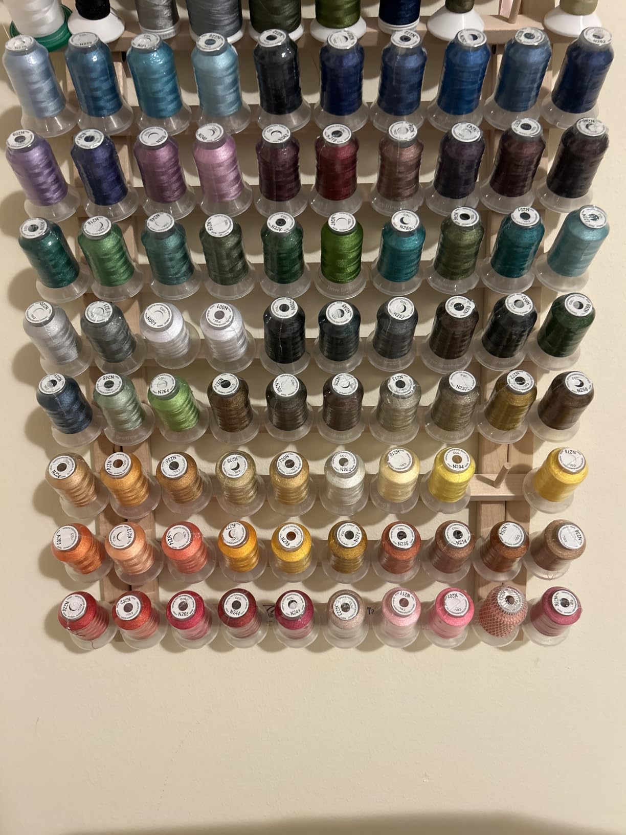 New brothread 80 Spools Polyester Embroidery Machine Thread Kit customer photo 1