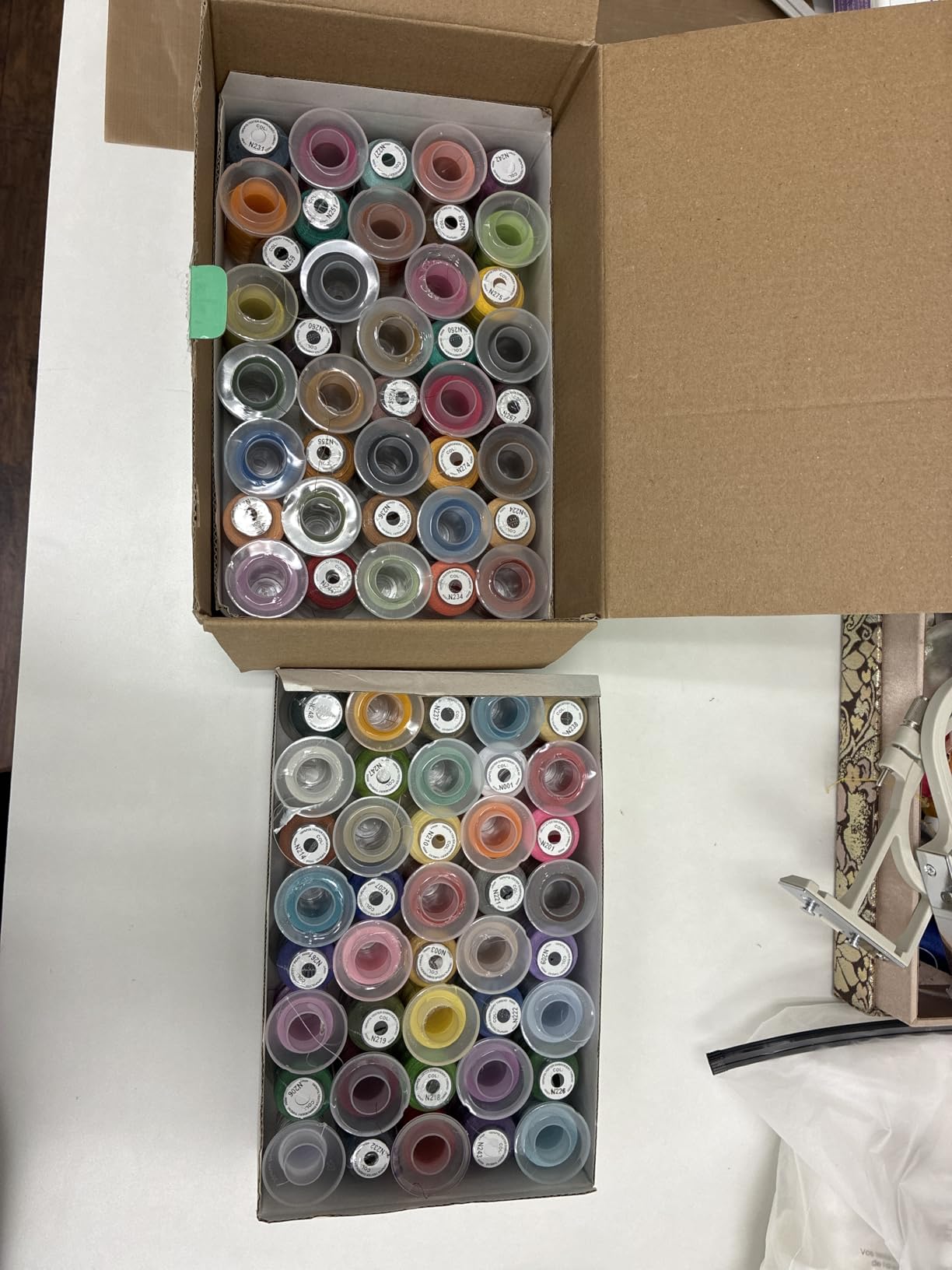 New brothread 80 Spools Polyester Embroidery Machine Thread Kit customer photo 2