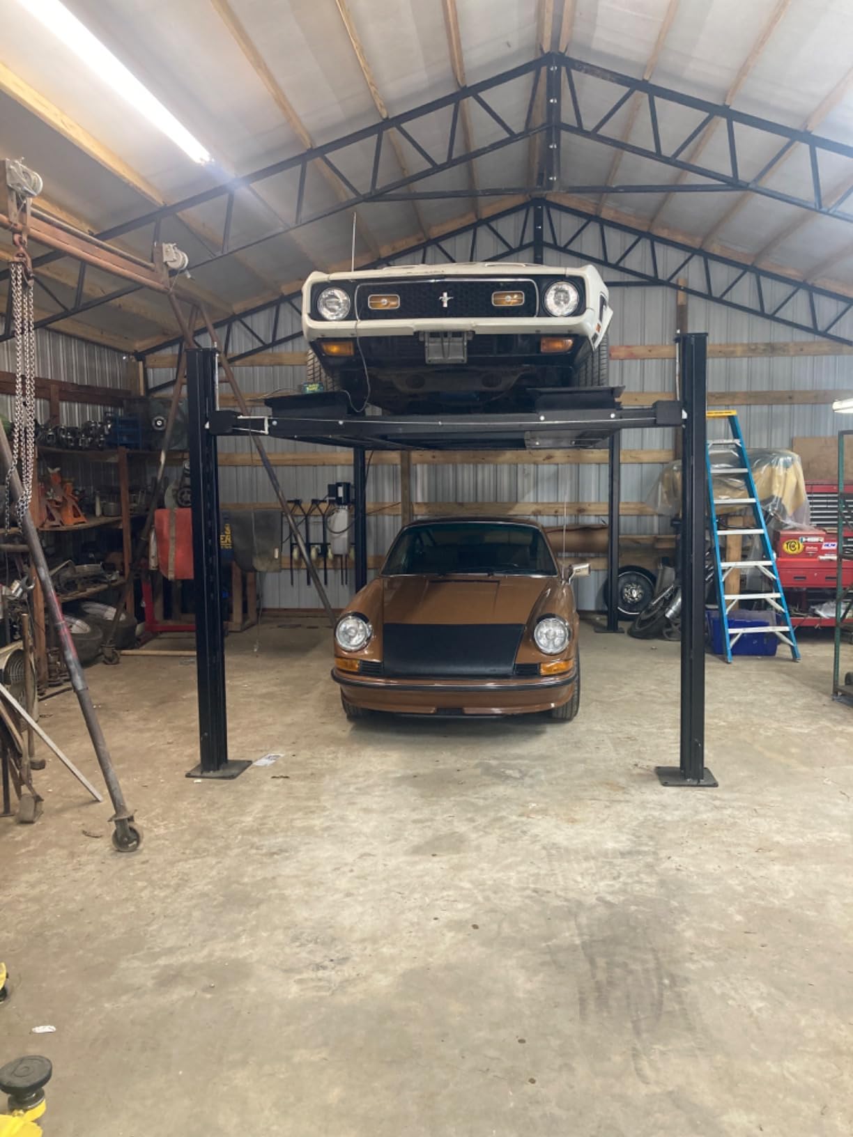 APlusLift HW-8S 8000LB 4-Post Storage Service Car Lift 3 Year Warranty customer photo 1