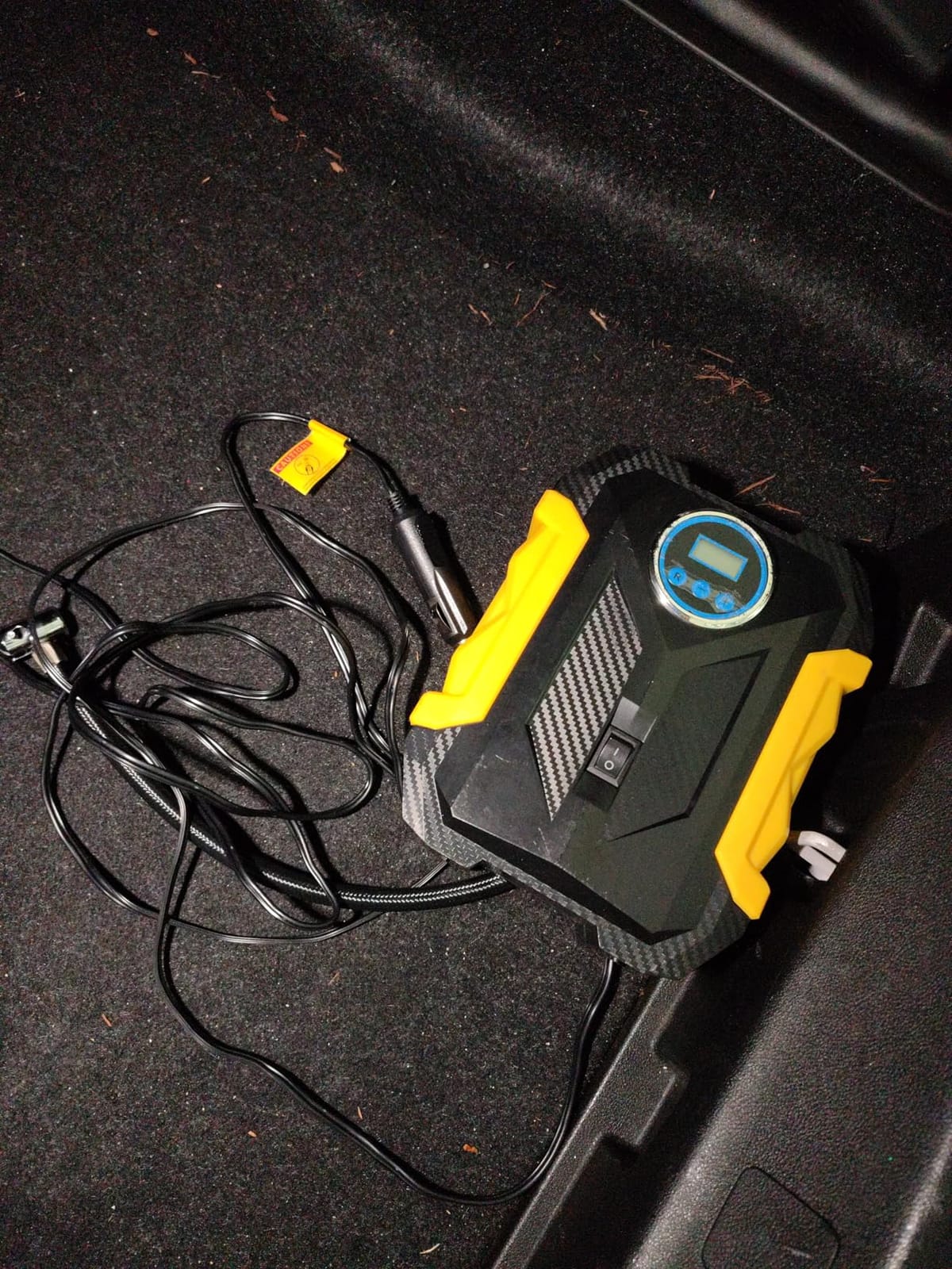 Digital Air Compressor for Car Auto Pump Portable Tire Inflator with LED Light DC 12V customer photo 2