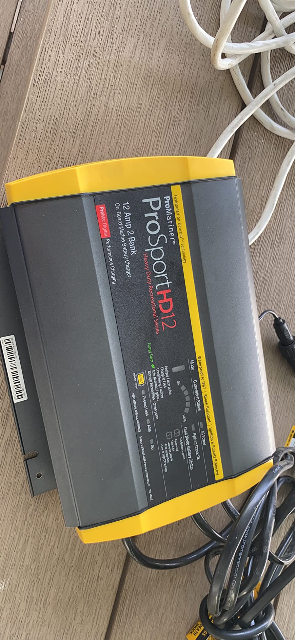 ProMariner ProSport HD 12A 2-Bank Waterproof Onboard Battery Charger customer photo 2
