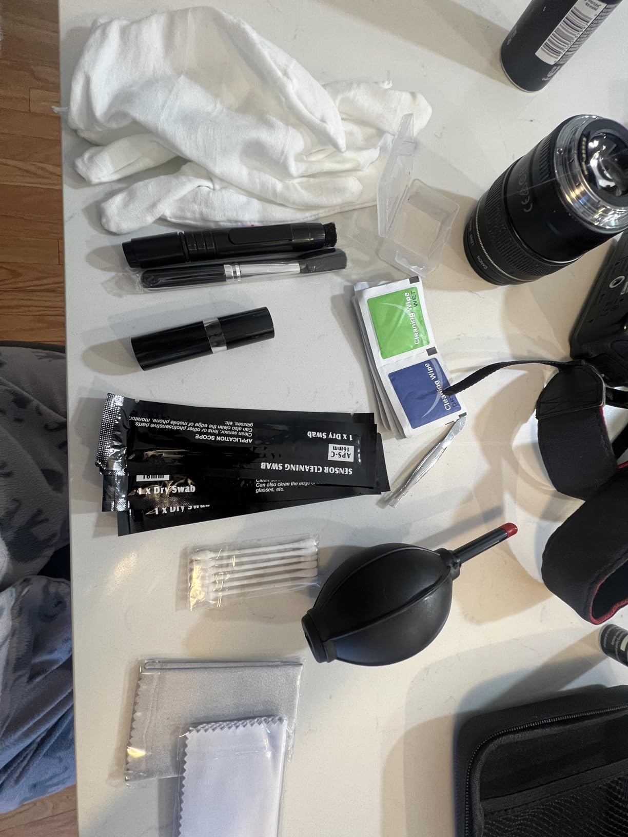 14-in-1 Camera Lens Cleaning Kit - Mirrorless & DSLR Sensor Cleaning Kit for Canon, Sony, Nikon Including Lens Blower, Detergent, Swabs, Cloth, Pen, Brush customer photo 1