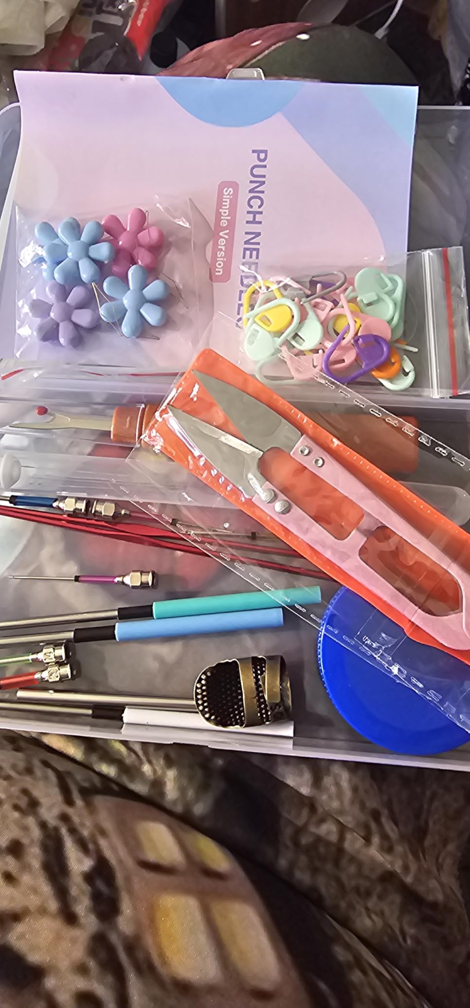 JNENERY Punch Needle, 43 Pieces Punch Needle Tool Embroidery Kit customer photo 1