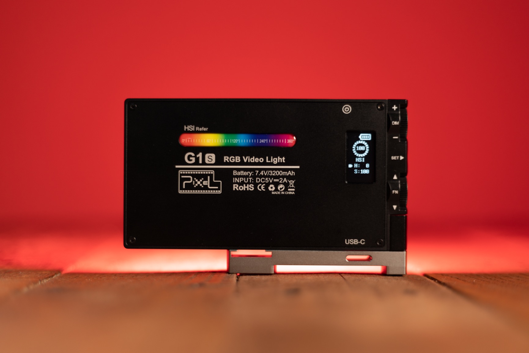 Pixel G1s RGB Video Light with APP Control, 12W 210 Minutes Rechargeable Battery LED Camera Light, 10 Common Lighting Effects, CRI≥97 2500-8500K LED Video Light with Aluminum Alloy Body customer photo 2