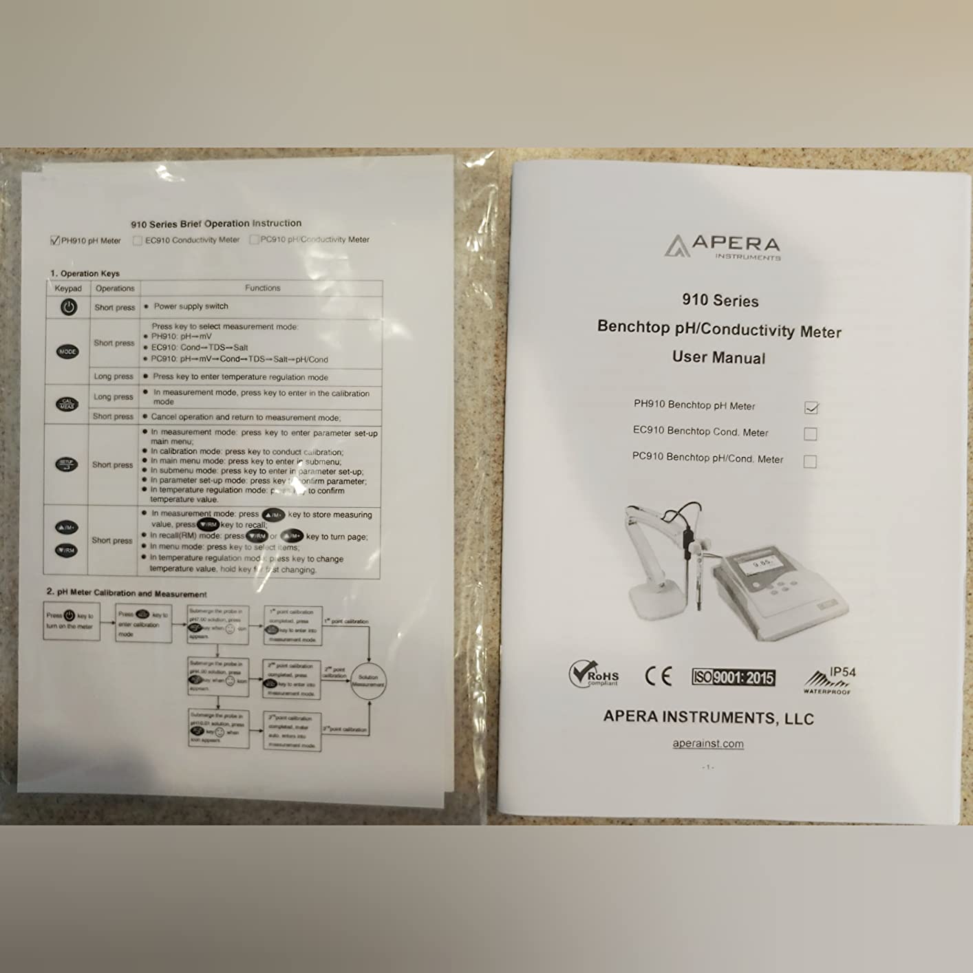 Apera Instruments PH910 Benchtop Lab pH Meter Kit with LabSen 211 Refillable Glass pH Electrode customer photo 2