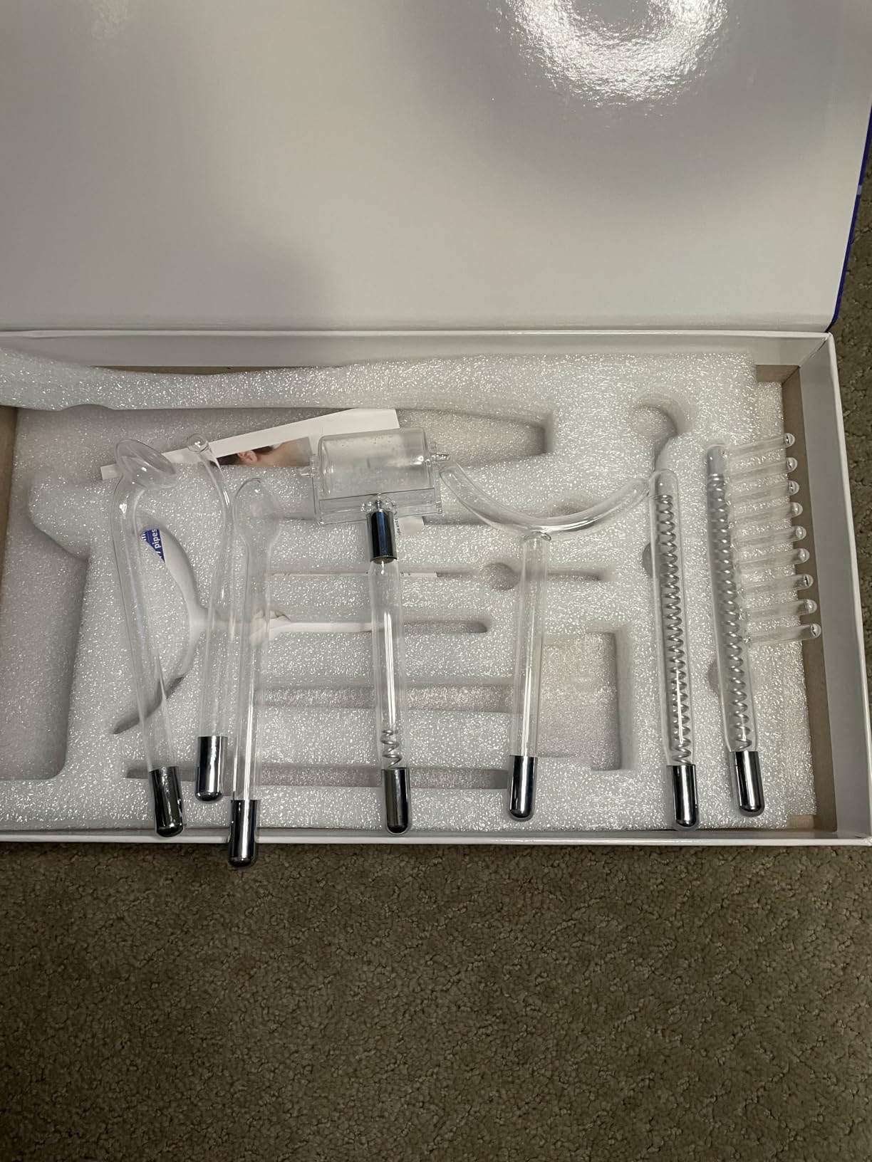 Meifuly High F Rrequency Wand Portable Machine, Portable Handheld High F requency Wand Machine with 7 Different Tubes (Multi-Colored) customer photo 2