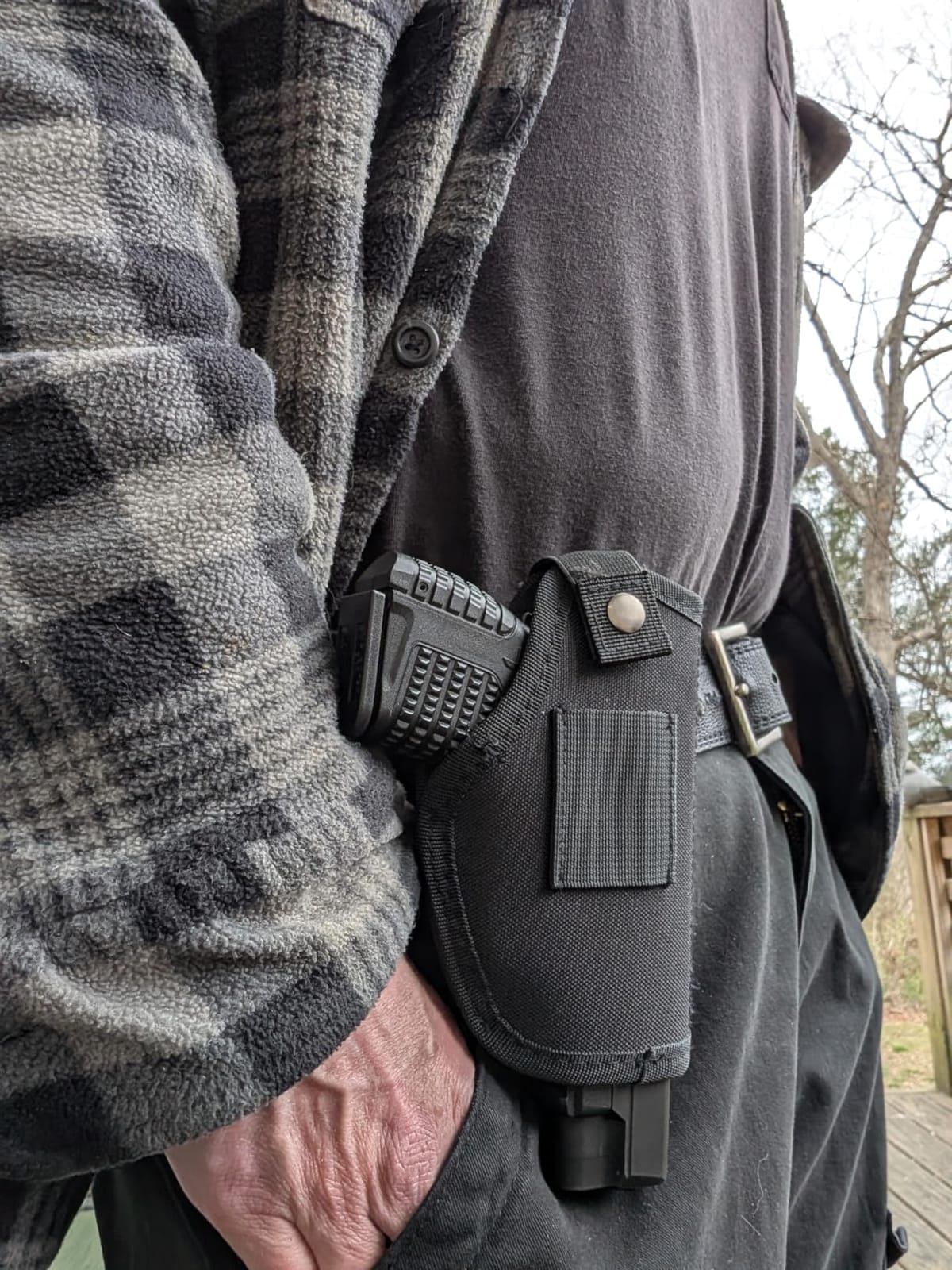 Gun Holsters for Men/Women, 380 Holster for Pistols, Universal Airsoft Right/Left, IWB/OWB 9mm Holsters for Concealed Carry, Fits Glock, M&P Shield & Similar Handgun customer photo 1
