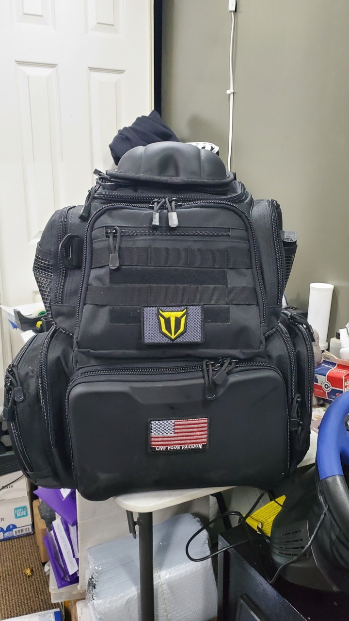 TIDEWE Tactical Range Backpack for Handguns, Gun Range Bag, Khaki customer photo 1