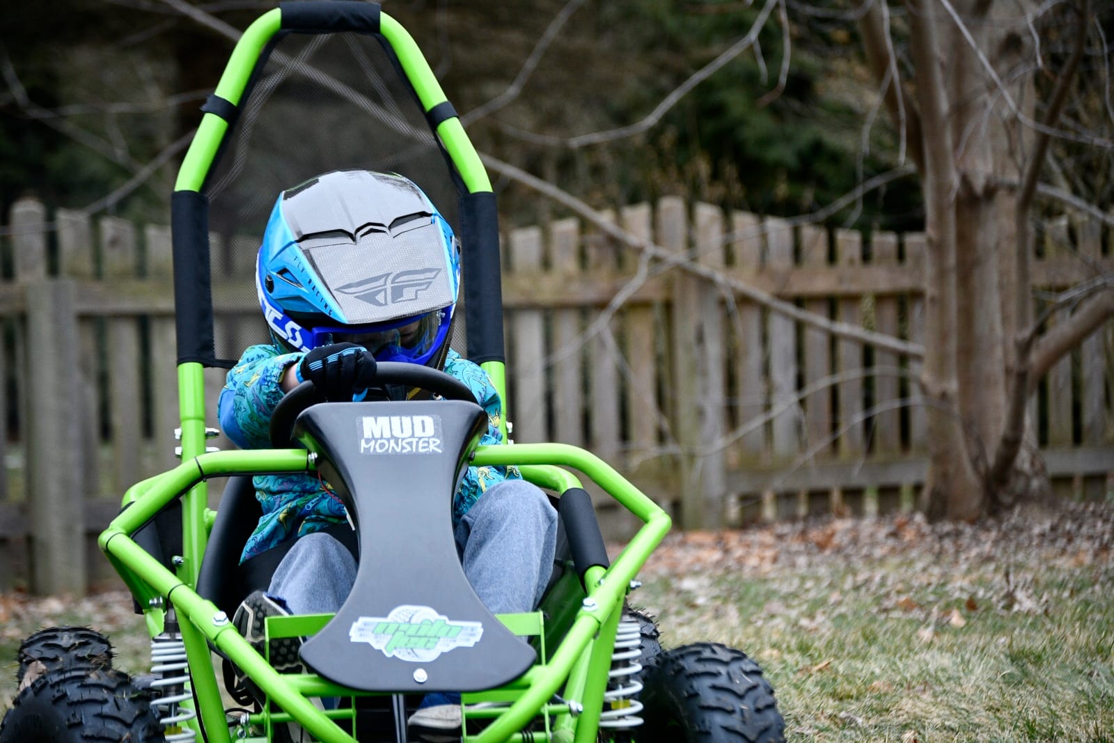 MotoTec Mud 98cc Go Kart Full Suspension Blue customer photo 1