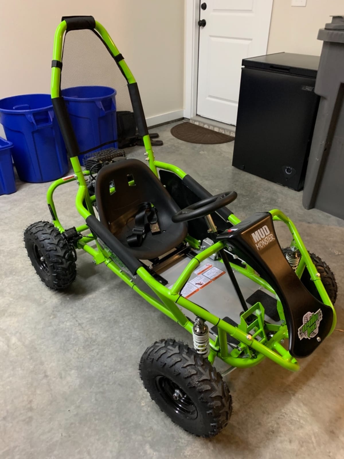 MotoTec Mud 98cc Go Kart Full Suspension Blue customer photo 2