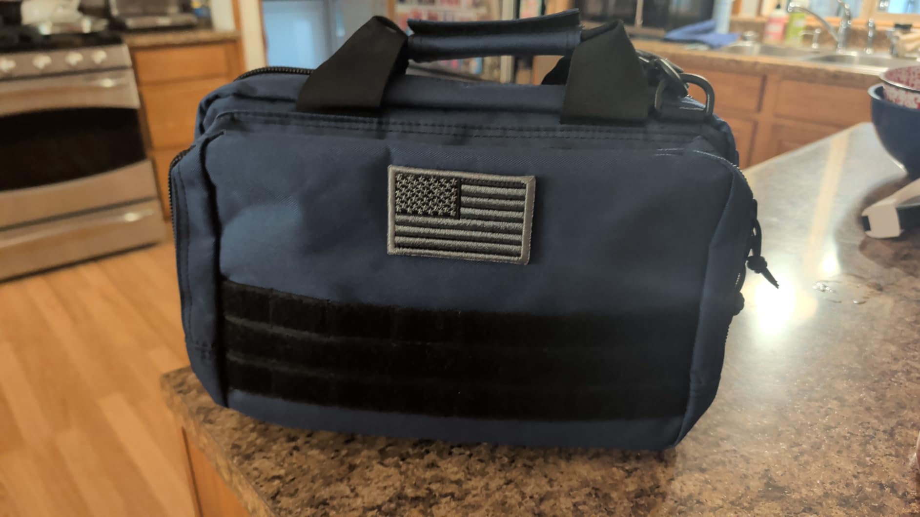 DBTAC Gun Case Bag XS | Tactical 1~2 Pistol Bag Firearm Shooting Case with Lockable Zipper for Shooting Range Outdoor Hunting | US Flag Patch + Universal Holster Included customer photo 1