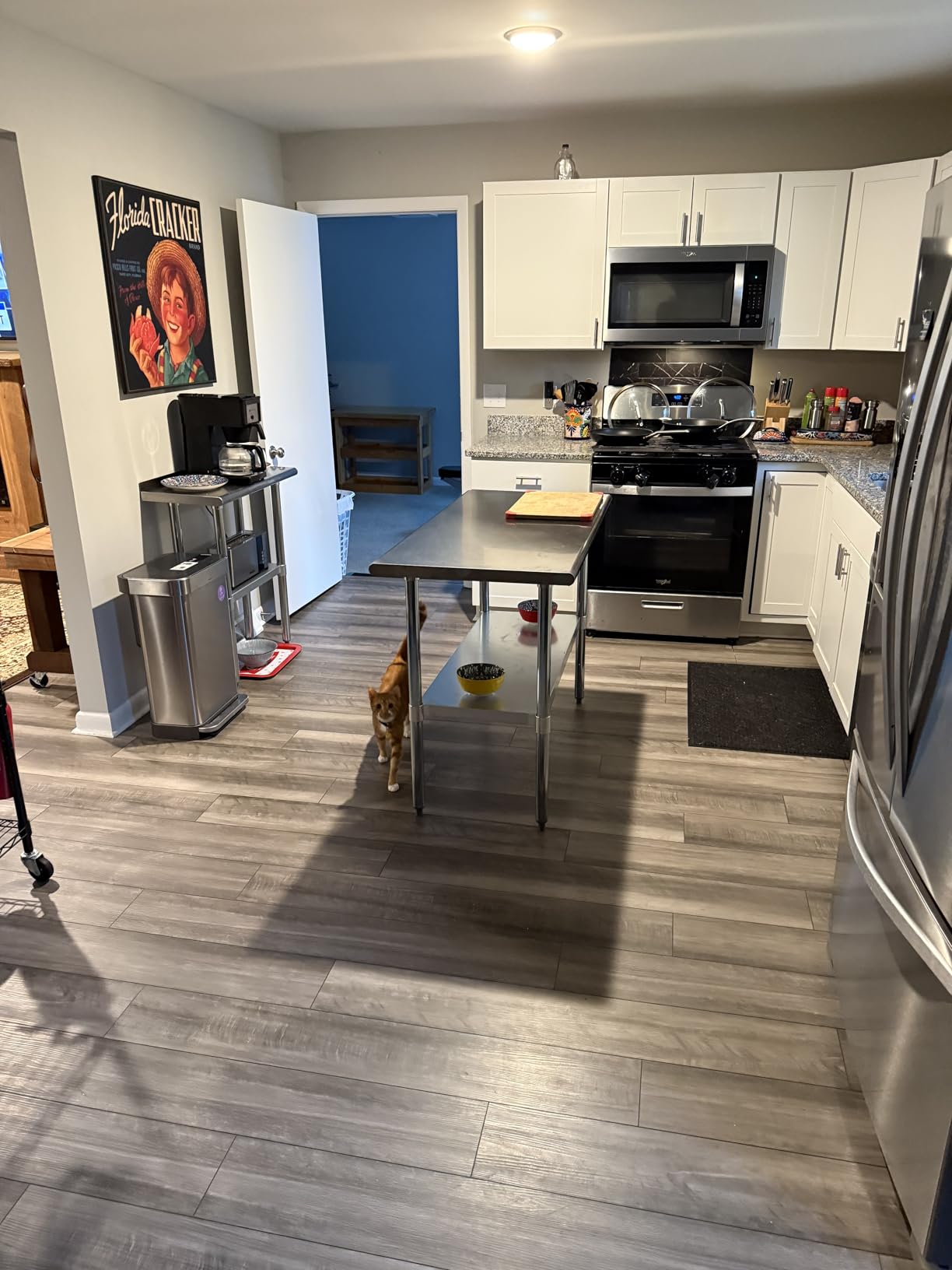 ROCKPOINT Stainless Steel Table for Prep & Work 24x48 Inches, NSF Metal Commercial Kitchen Heavy Duty Table with Adjustable Under Shelf and Table Foot for Restaurant, Home and Hotel customer photo 1