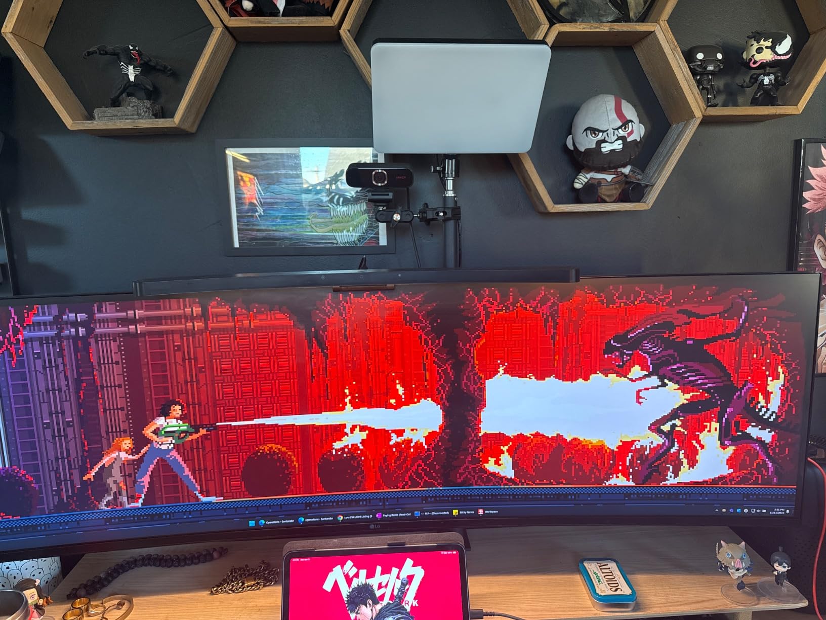 LED Desk Bi-Color Video Light, Key Light with C-Clamp Stand customer photo 1