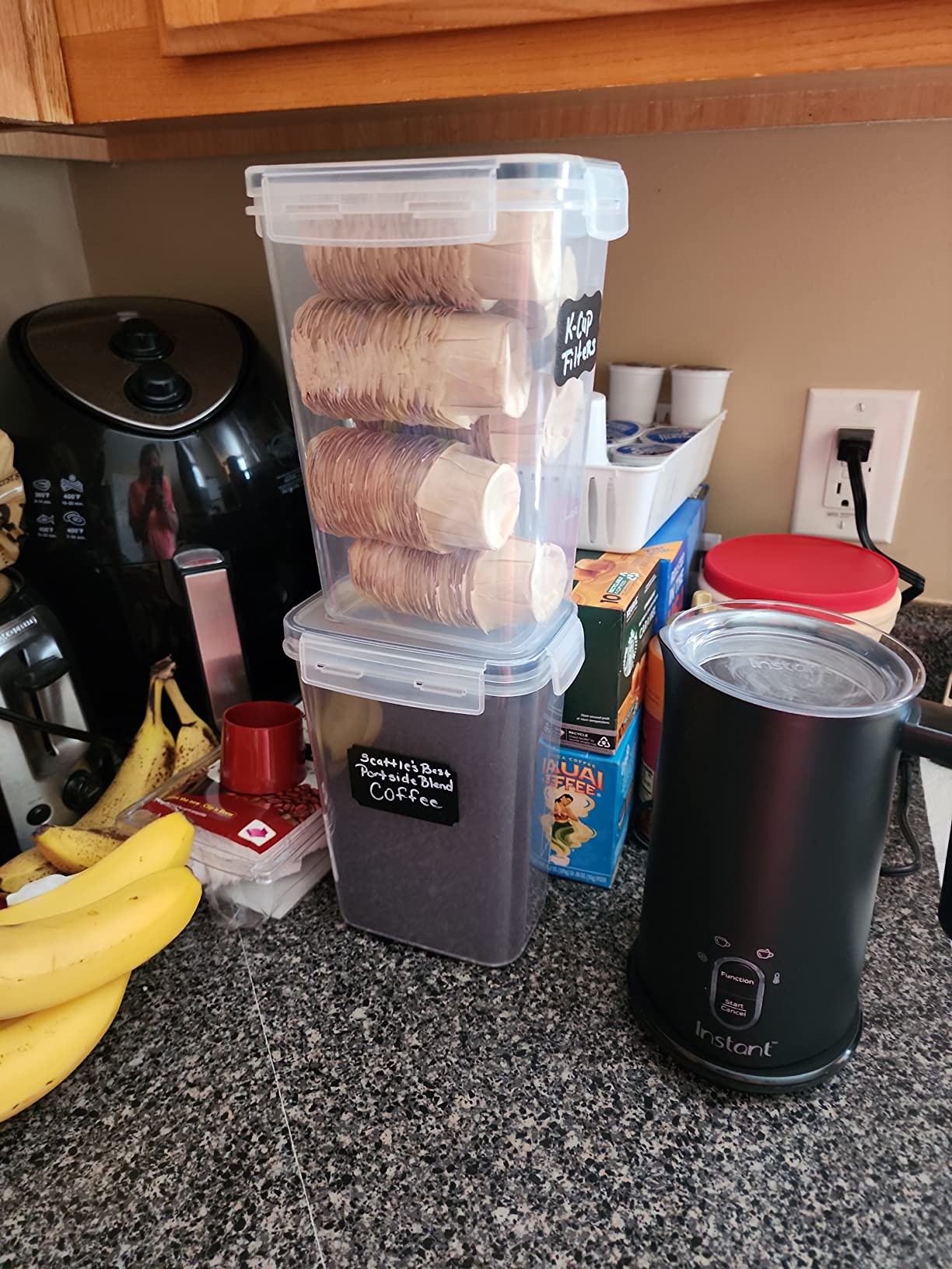 CHEFSTORY Airtight Food Storage Containers Set, 14 PCS Kitchen Storage Containers with Lids for Flour, Sugar and Cereal, Plastic Dry Food Canisters for Pantry Organization and Storage customer photo 1