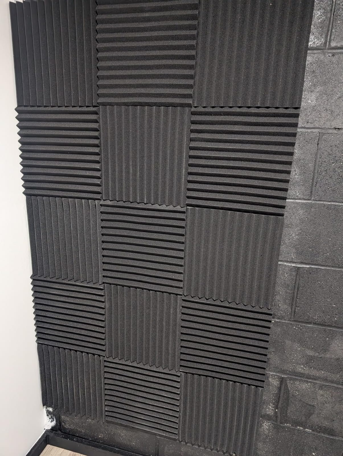 52 Pack Acoustic Panels 1 X 12 X 12 Inches - Acoustic Foam - High Density- Soundproof Studio Wedges - Charcoal customer photo 2
