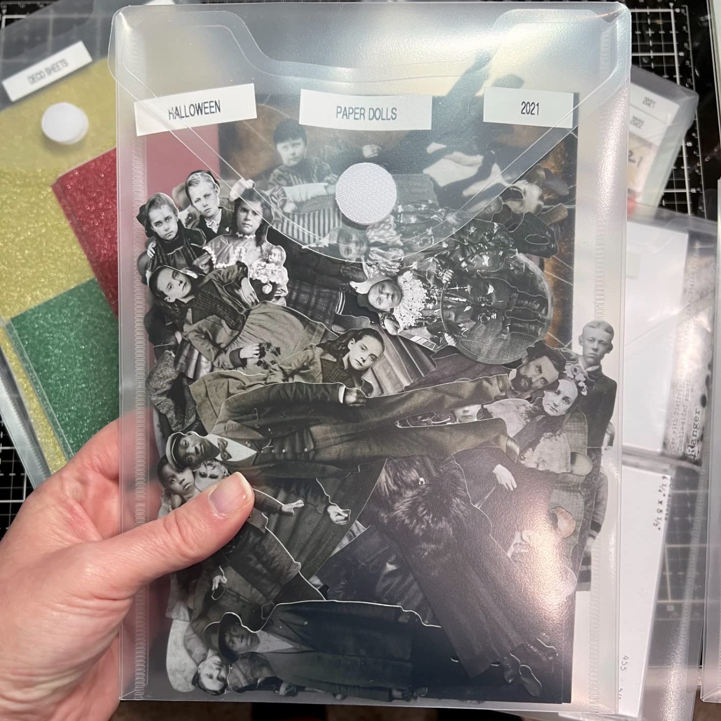 12 Pack Large Clear Die & Stamp Storage Bag Transparent Plastic Folders for Cutting Dies Stencil Embossing Crafts for DIY Scrapbooking Paper Card Craft Organizer Holder customer photo 2