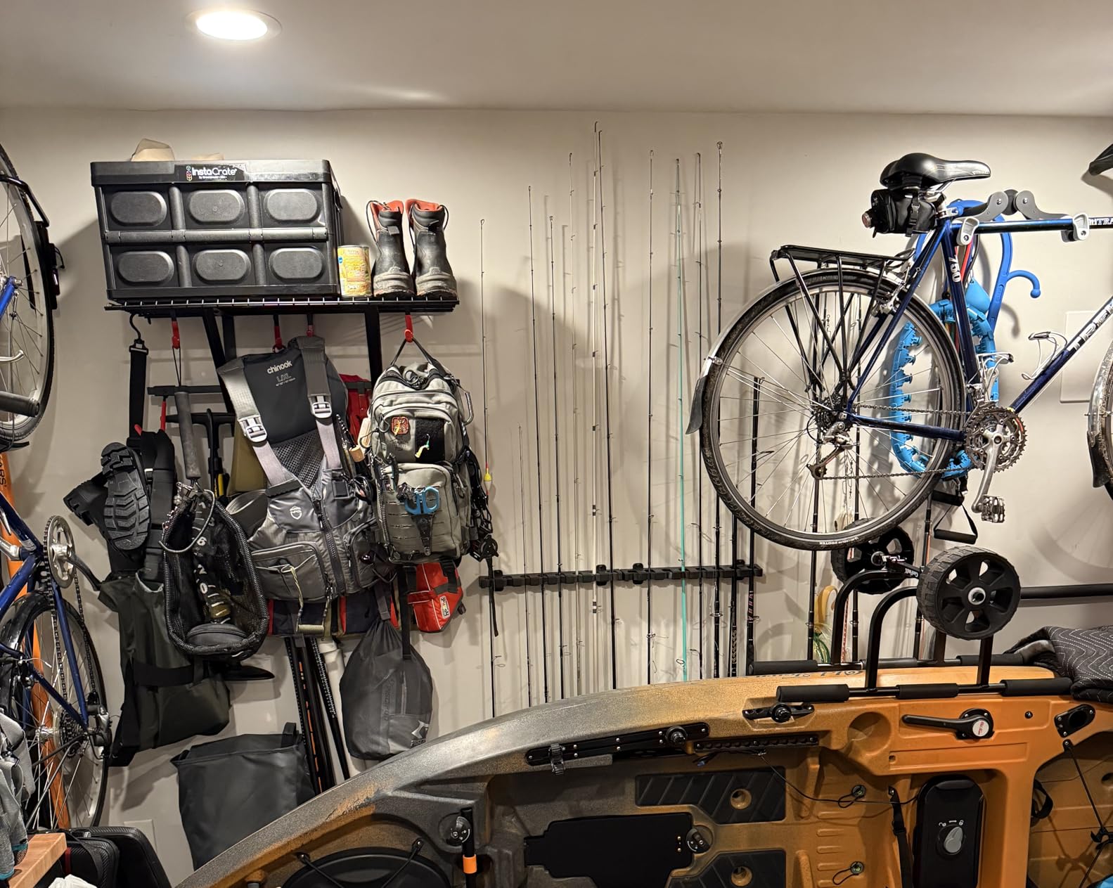 PLKOW Garage Wall Shelving with Bike Hooks, Adjustable Storage Rack customer photo 2